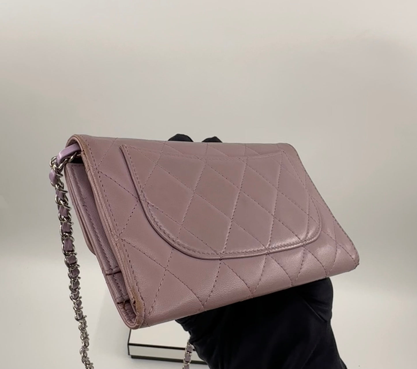 Chanel Long Wallet Lilac