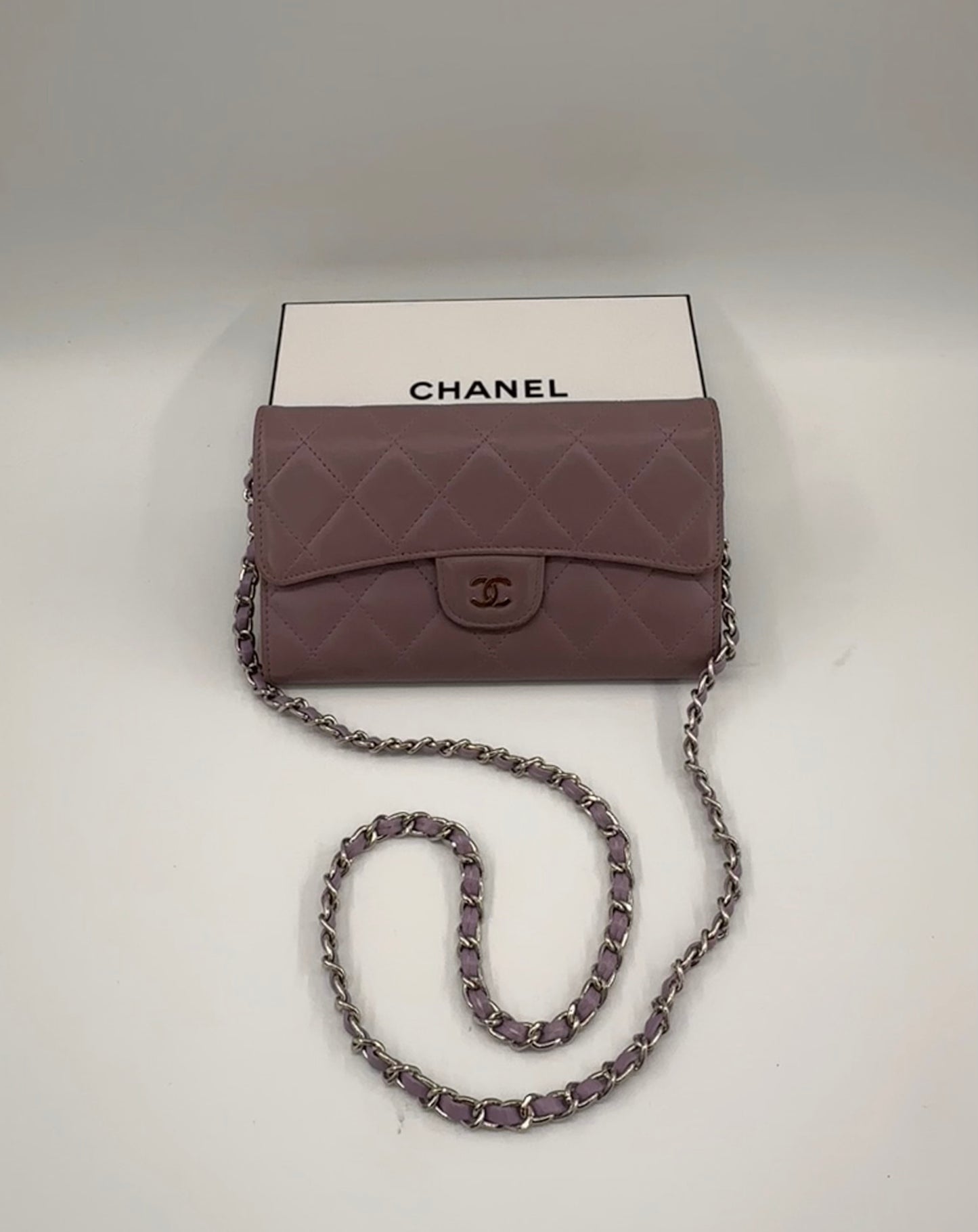 Chanel Long Wallet Lilac