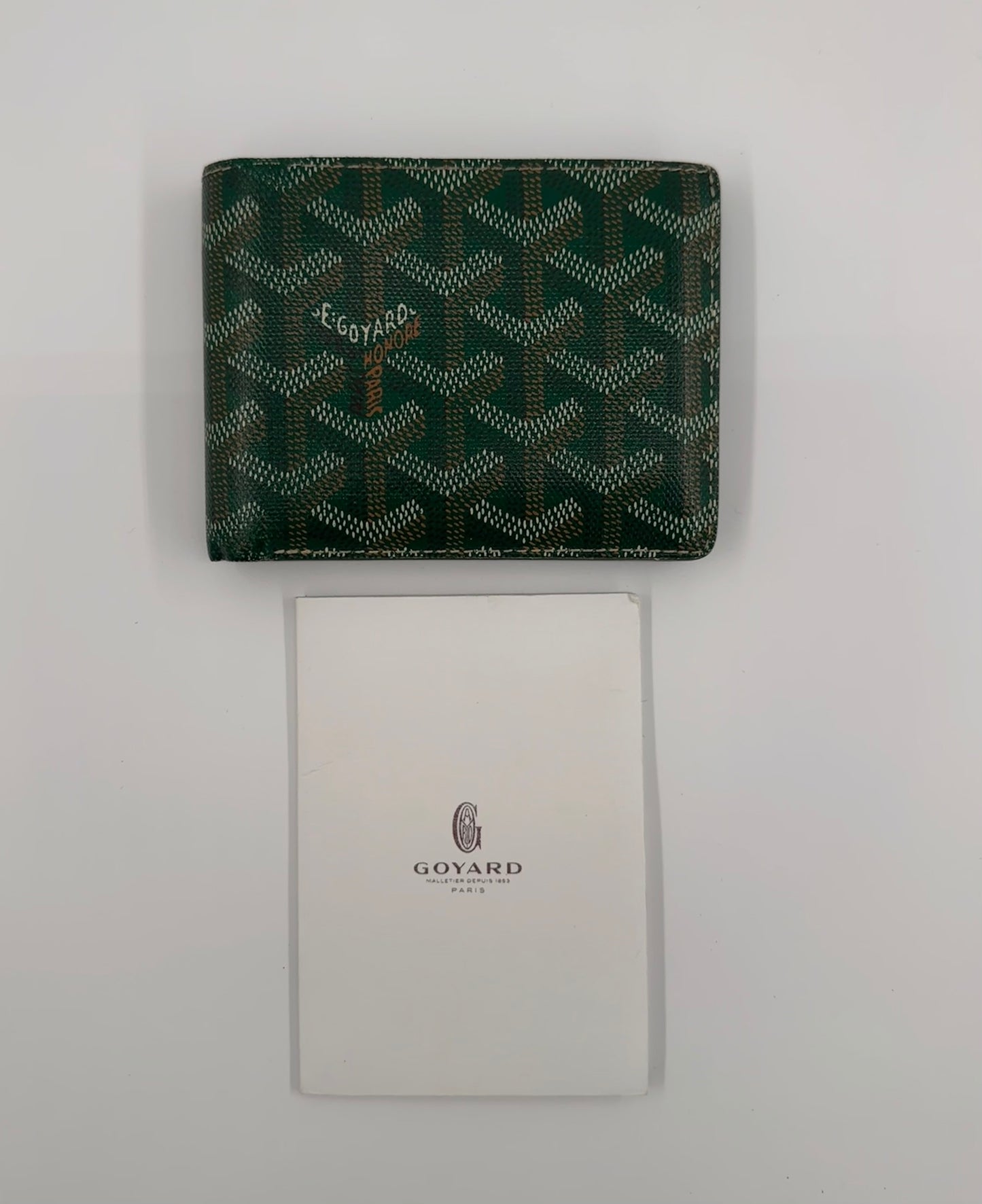 Goyard Victoire Green Wallet
