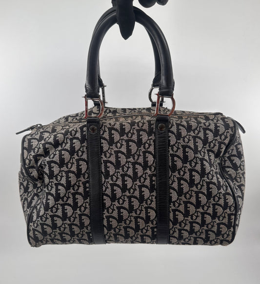 Christian Dior Oblique Canvas Boston Bag