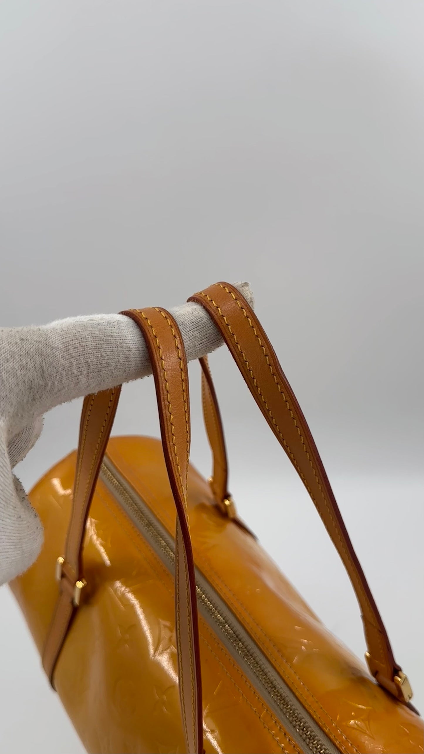 Louis Vuitton Papillon 30 Yellow Vernis