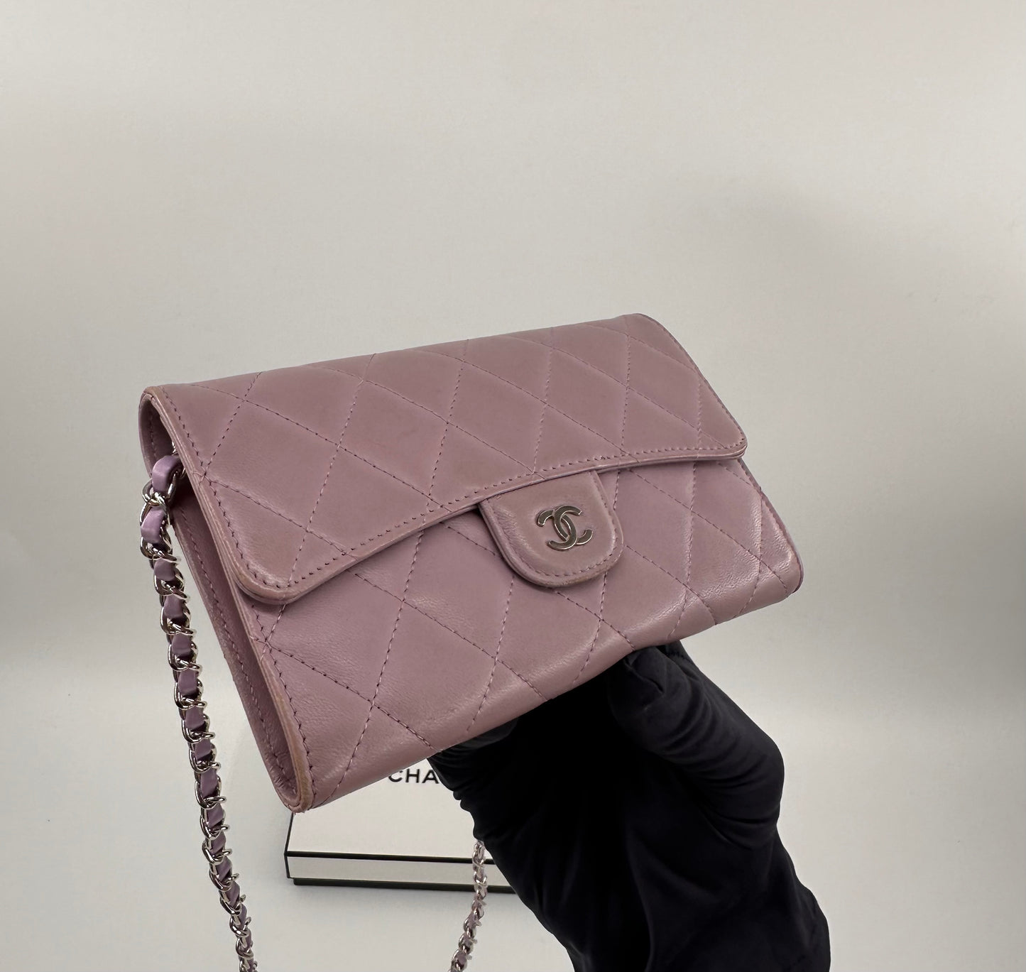 Chanel Long Wallet Lilac