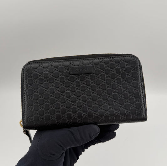 Gucci Guccissima Zip Around Wallet