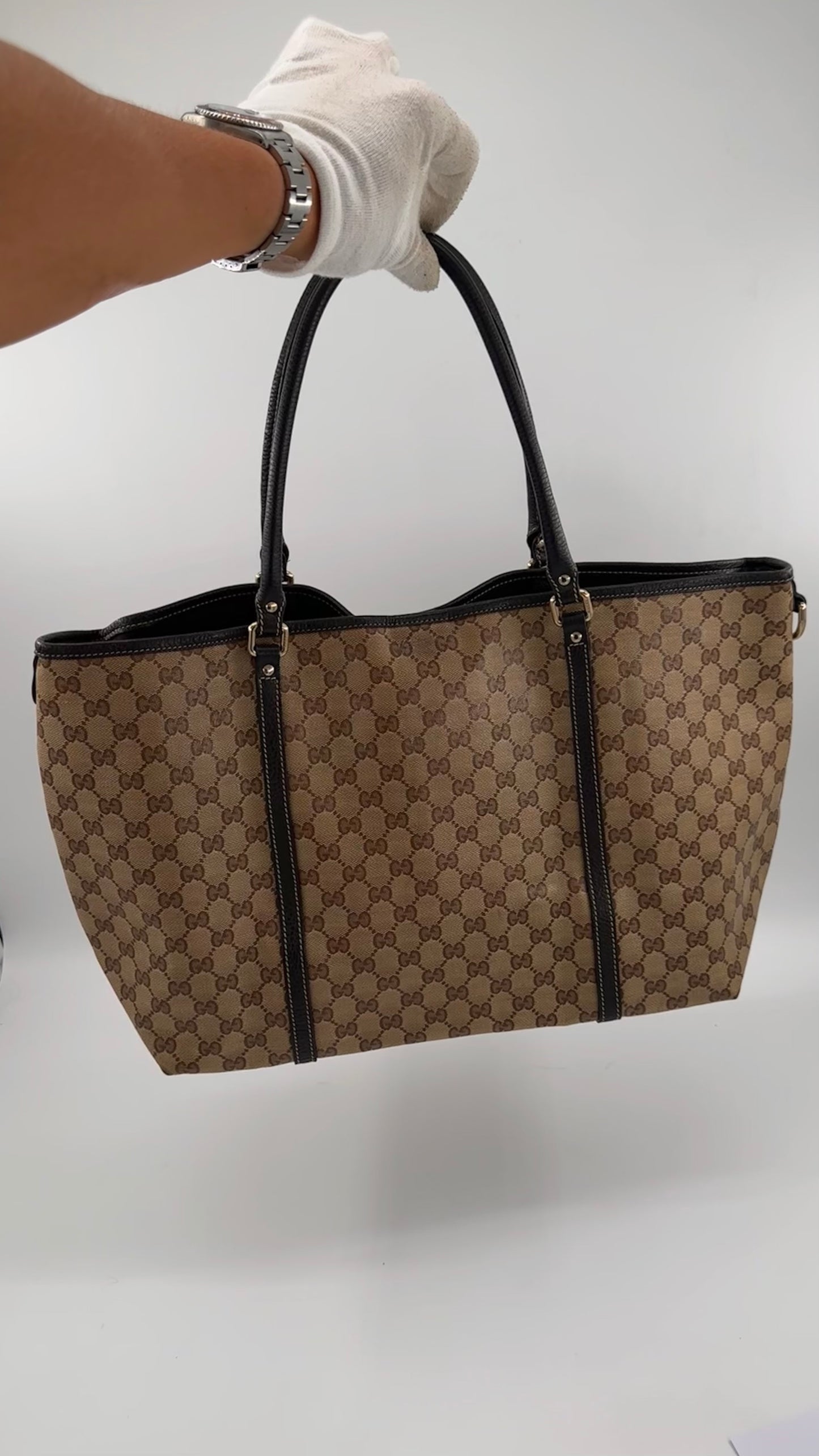 Gucci GG Crystal Canvas Tote Bag