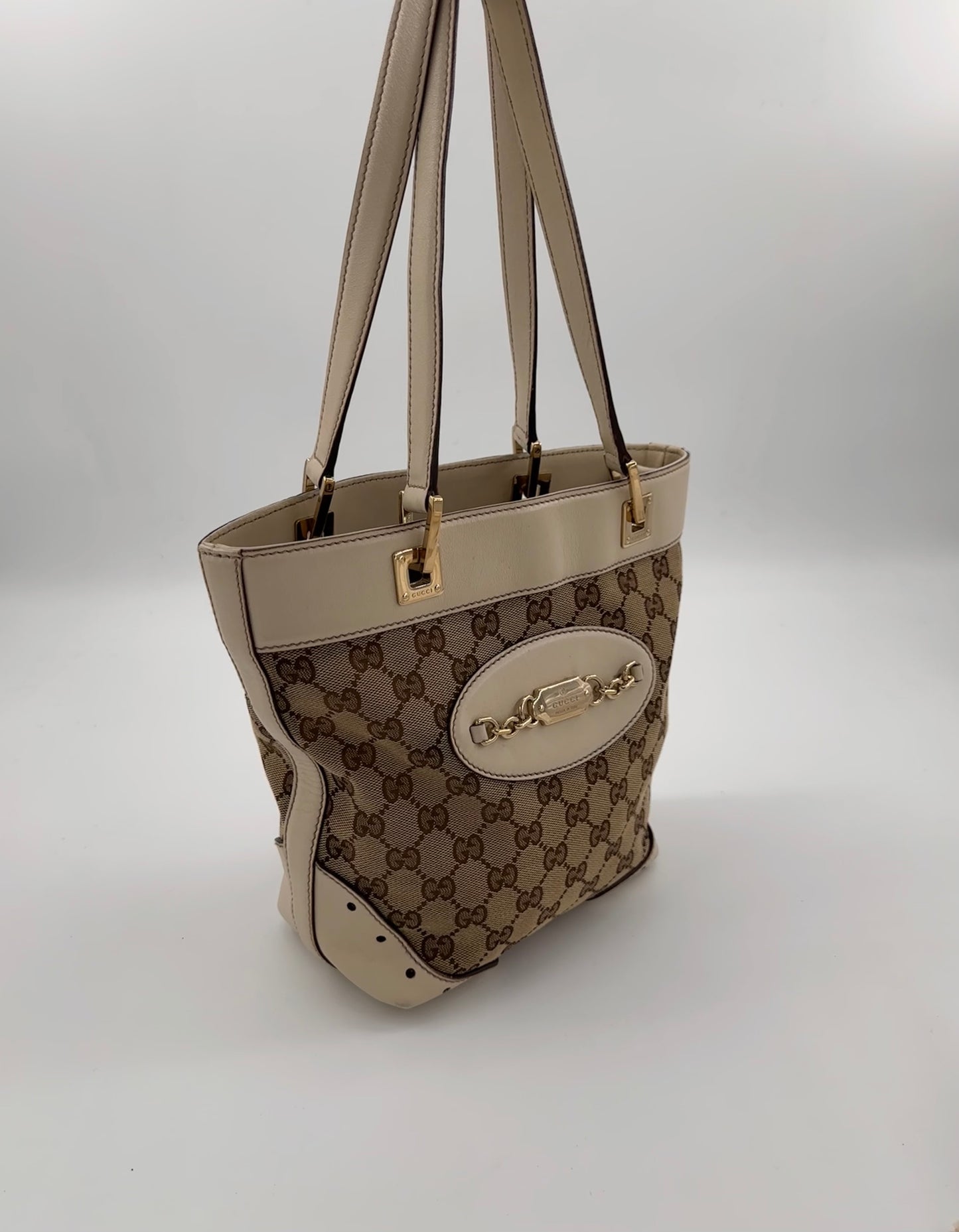 Gucci GG Canvas Punch Tote