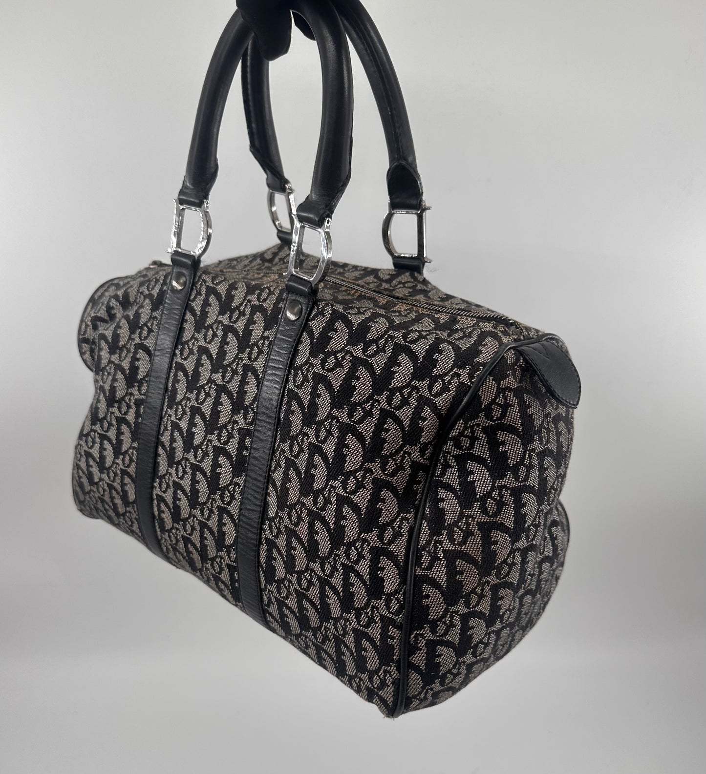 Christian Dior Oblique Canvas Boston Bag