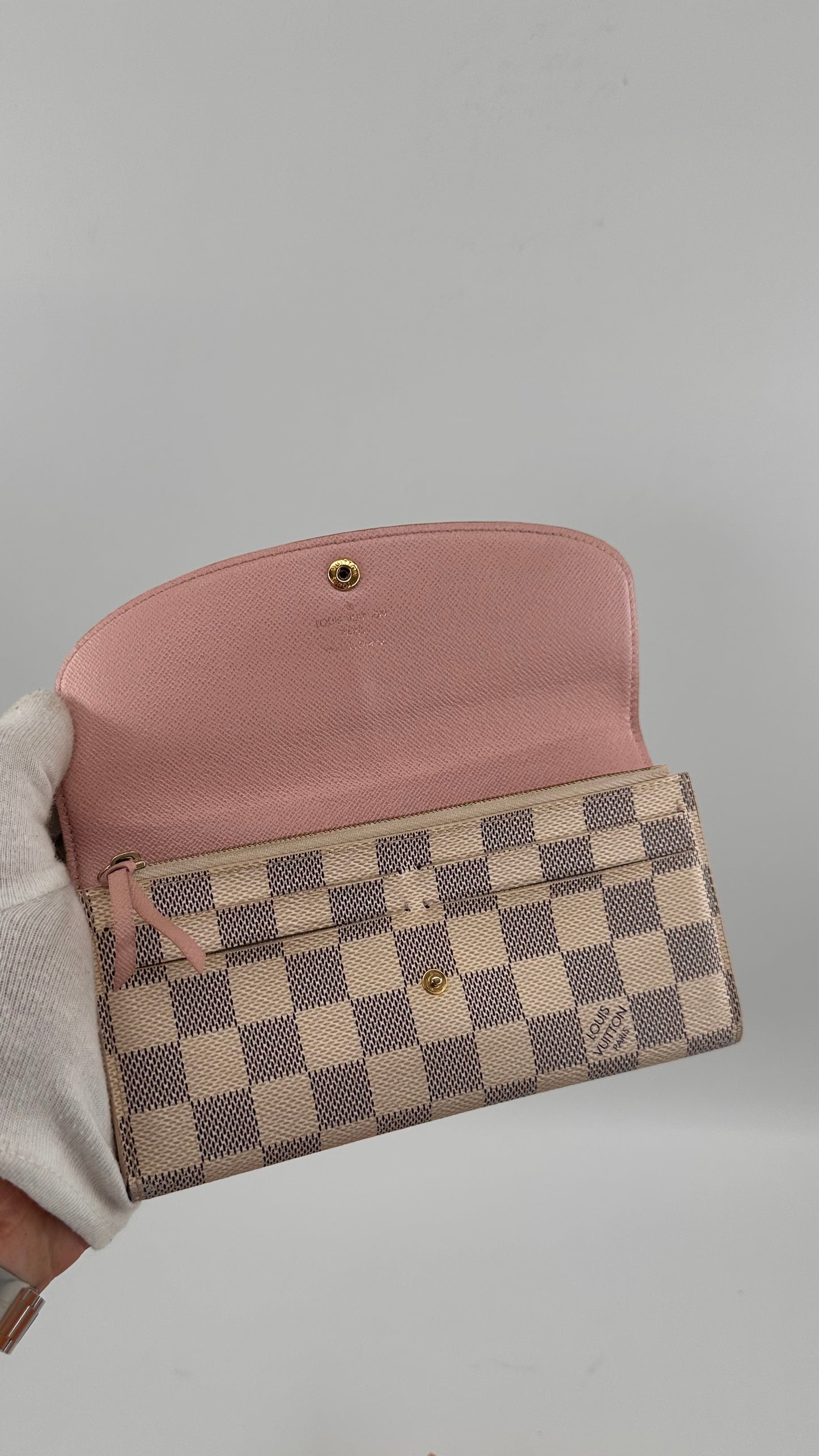 Louis Vuitton Emilie Wallet Damier azur