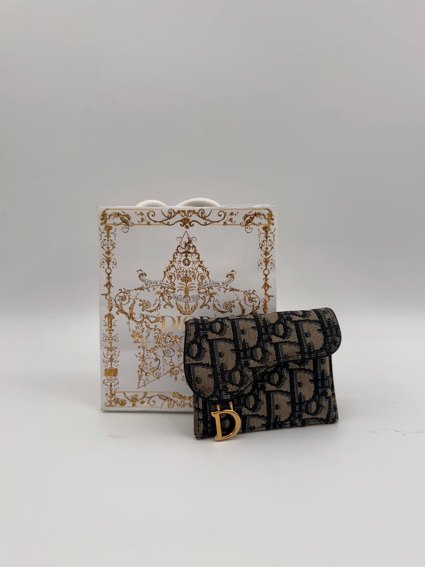 Dior Saddle Bloom Card Holder/ purse
