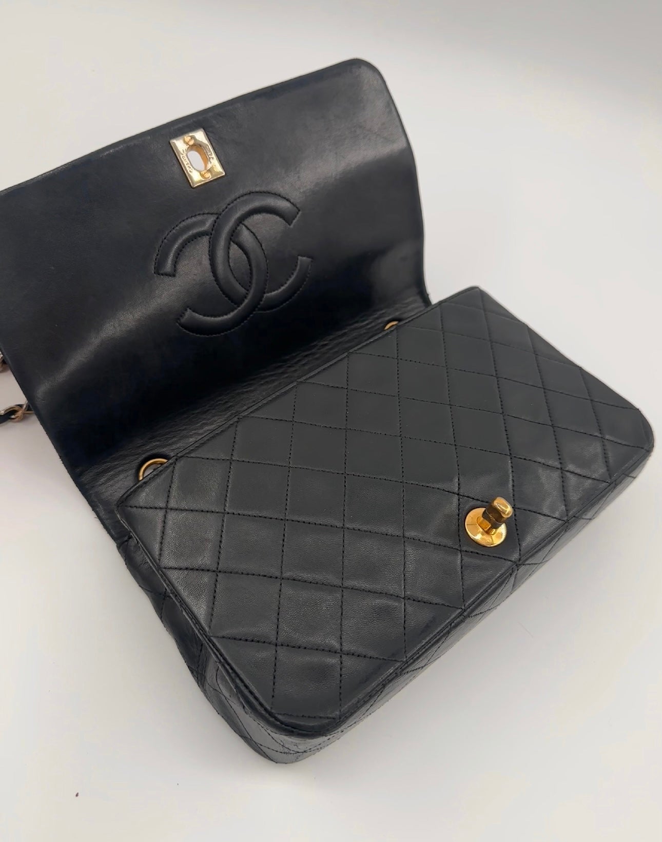 Chanel Lambskin Turnlock Crossbody/ Shoulder bag