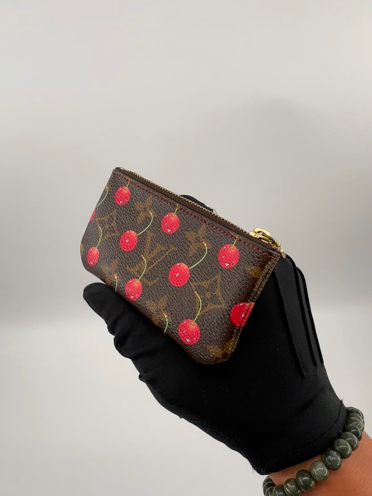 Louis Vuitton Monogram Cerises Key Pouch Takashi Murakami