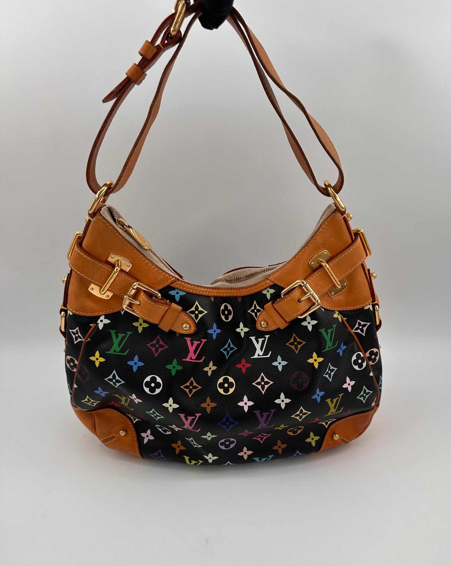 Louis Vuitton Greta hobo bag black Monogram Multicolore
