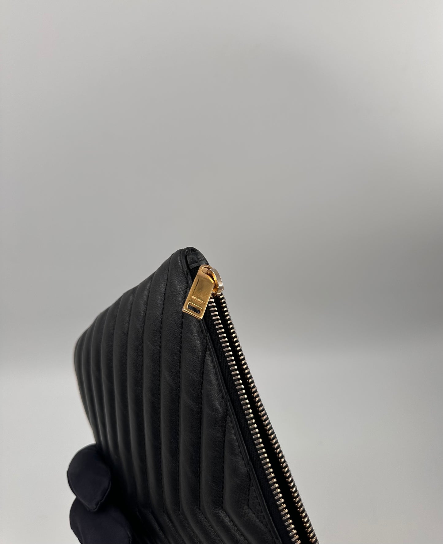 Saint Laurent Quilted Clutch Pouch