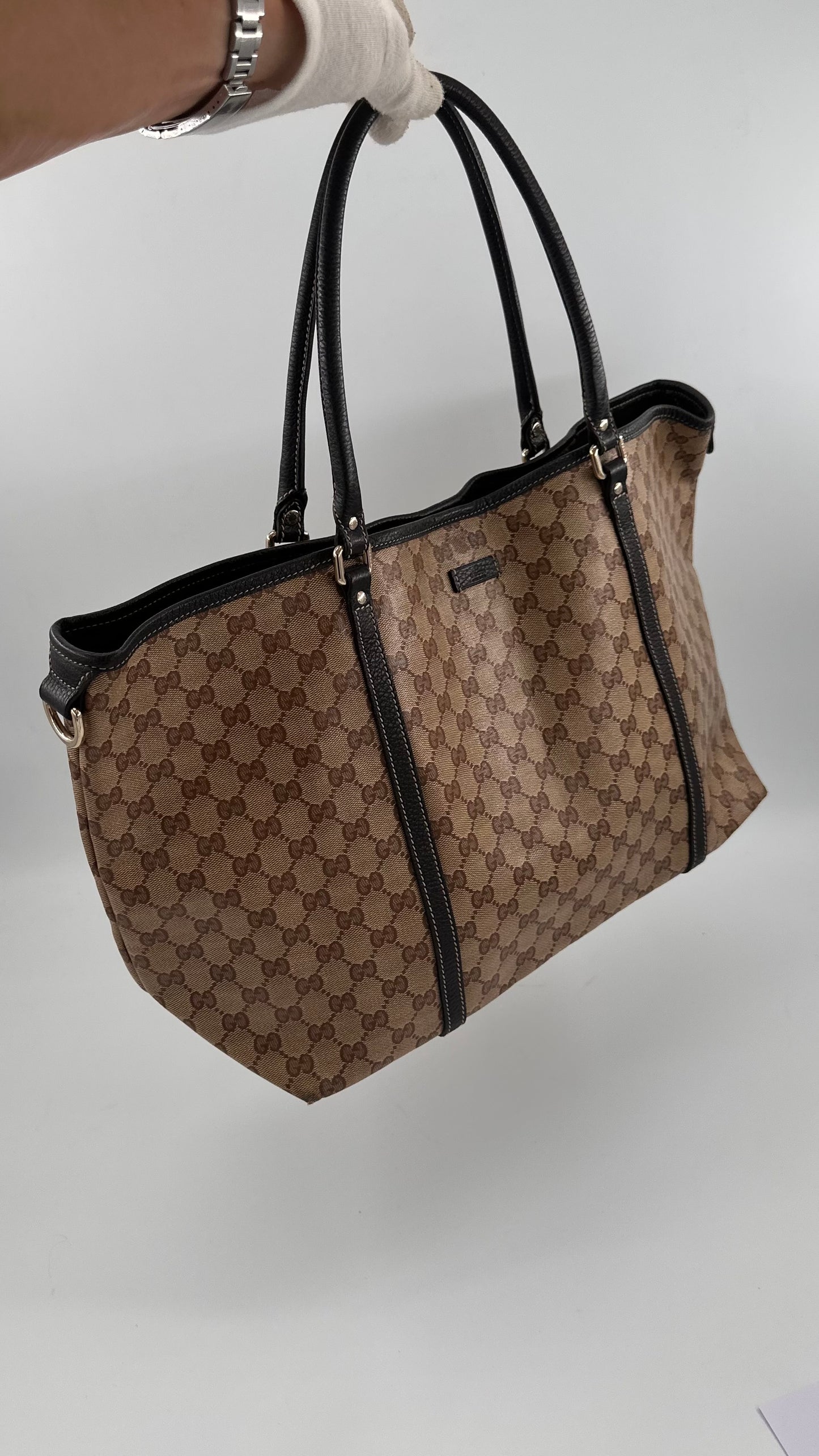 Gucci GG Crystal Canvas Tote Bag