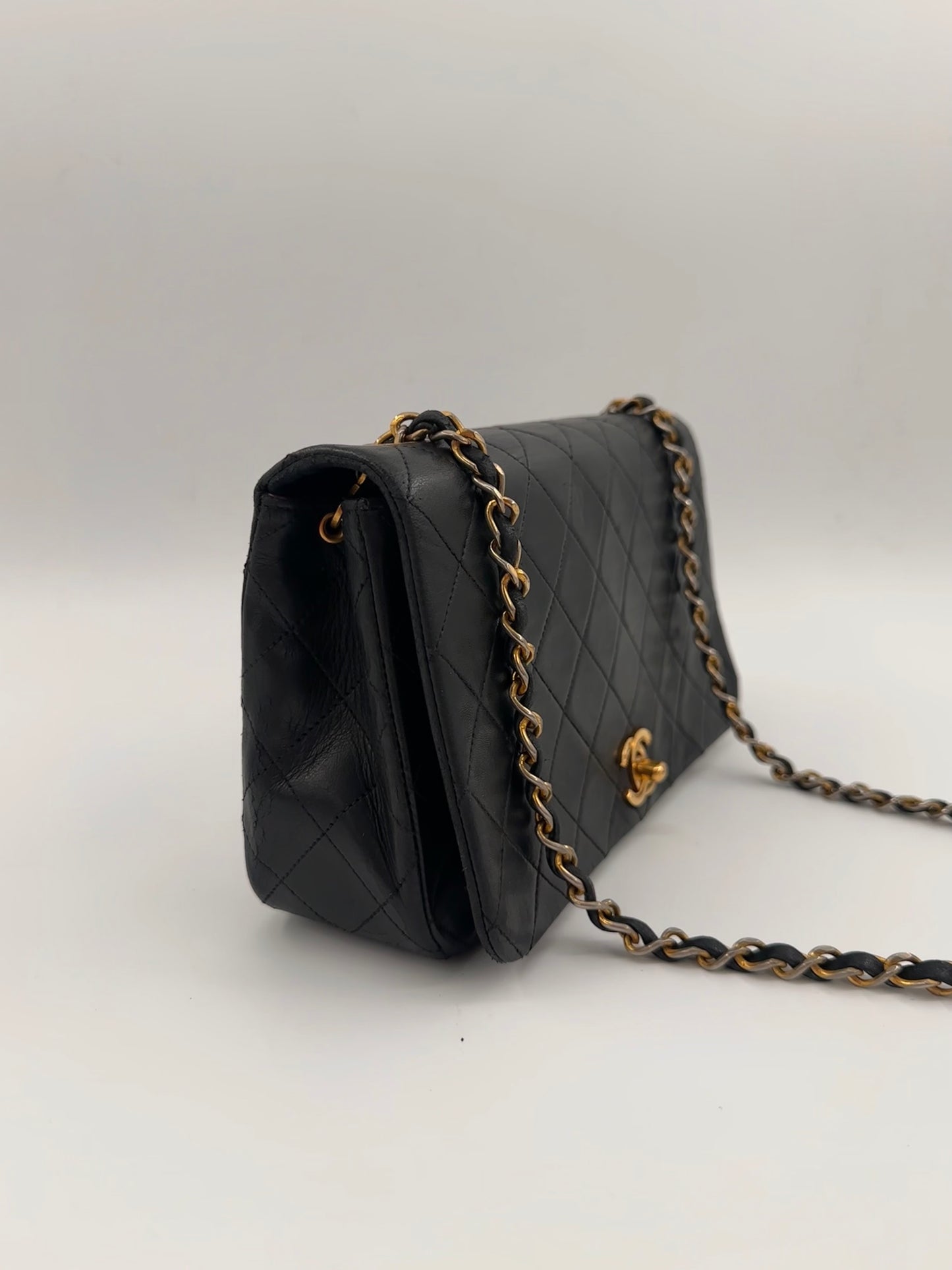 Chanel Lambskin turn lock Shoulder Bag