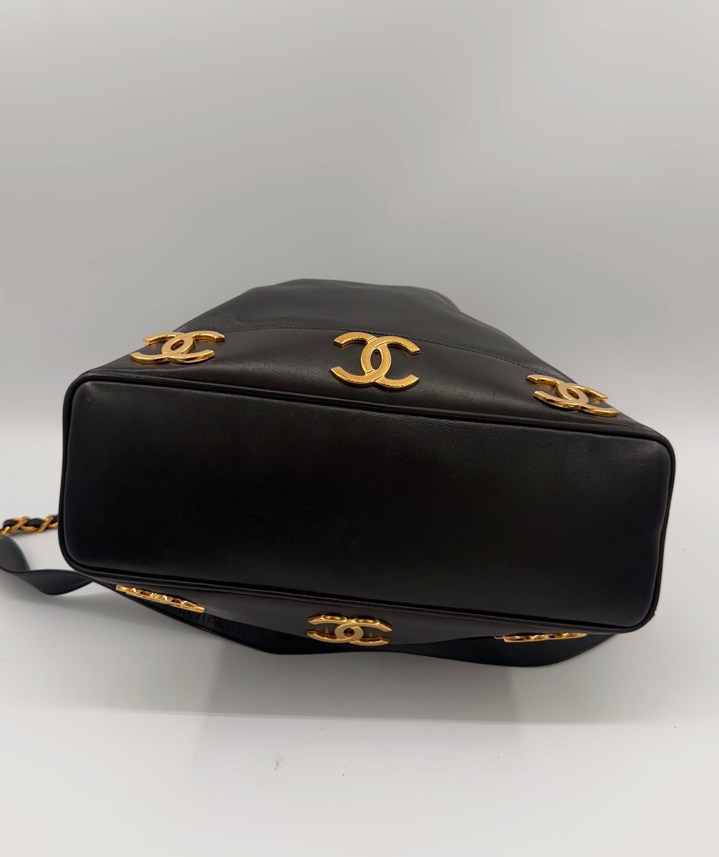 Chanel Lambskin Triple C Bucket Bag