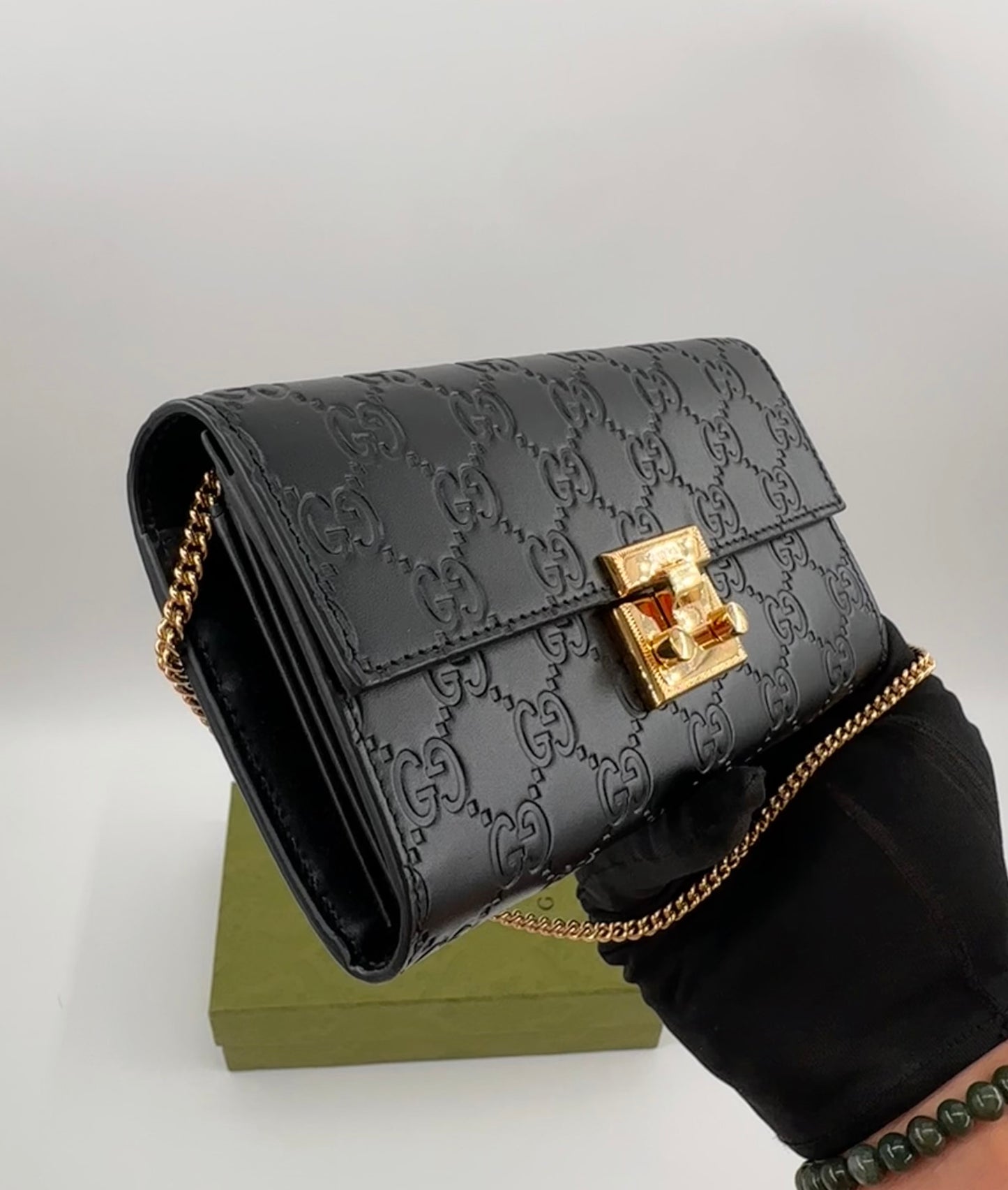Gucci Padlock Wallet on Chain