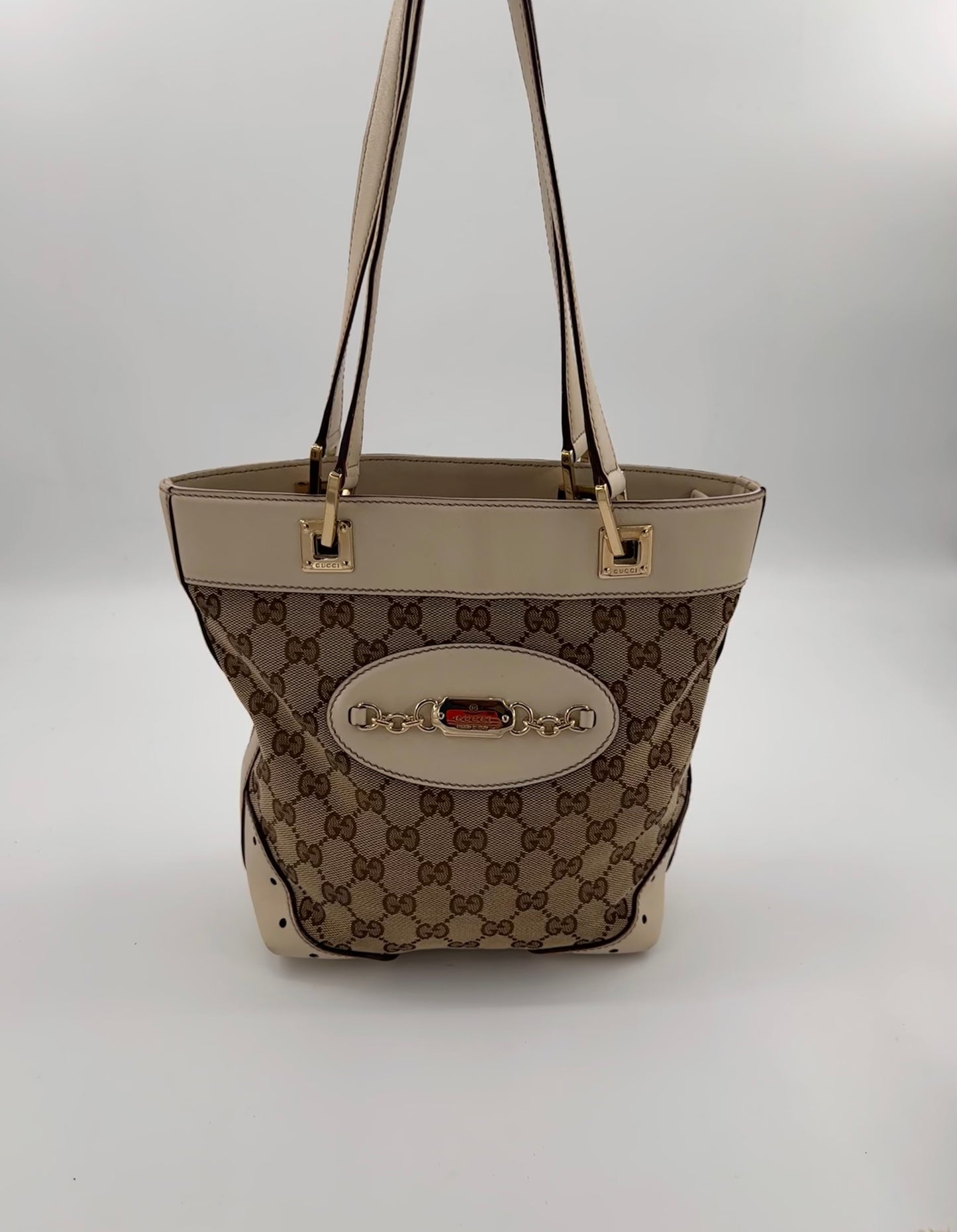Gucci GG Canvas Punch Tote