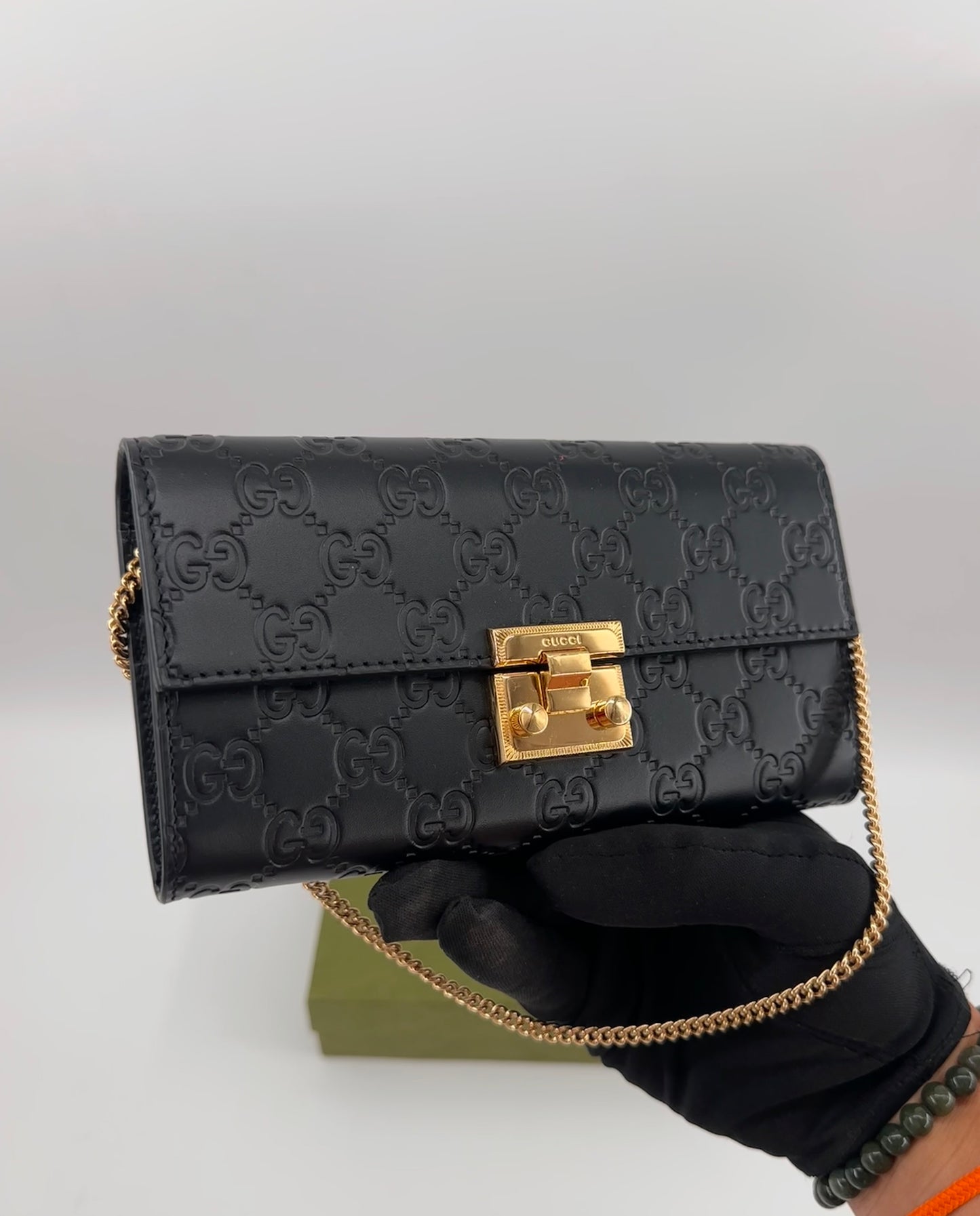 Gucci Padlock Wallet on Chain