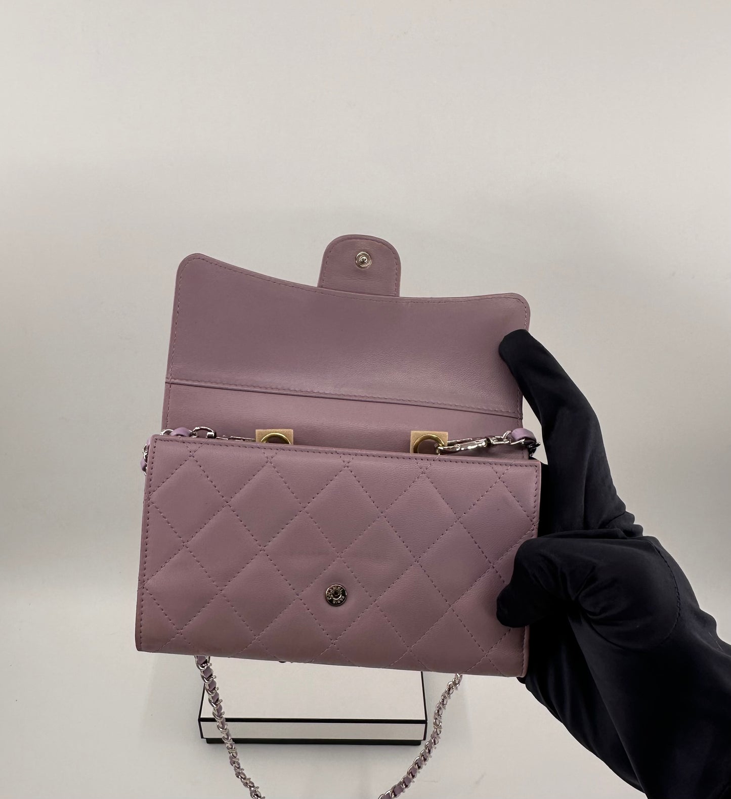 Chanel Long Wallet Lilac