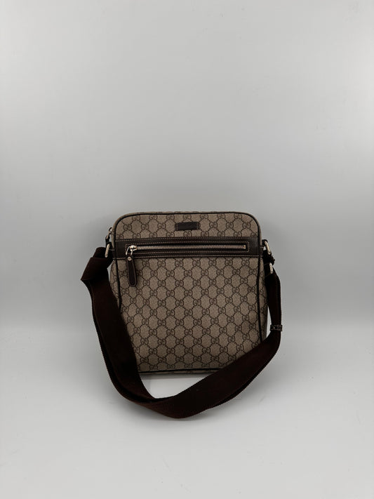 Gucci GG Monogram Selleria Calfskin Medium Messenger