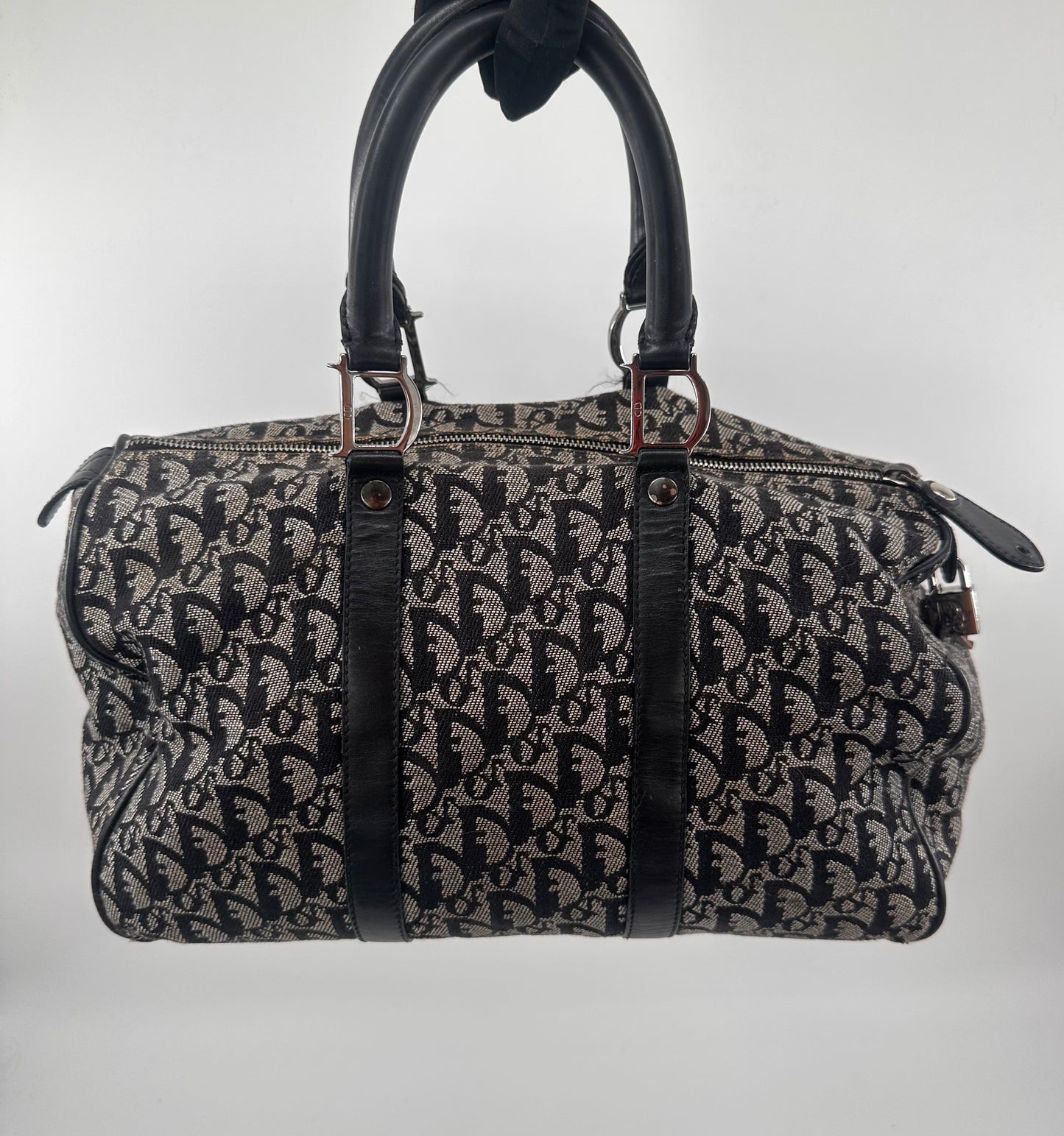Christian Dior Oblique Canvas Boston Bag