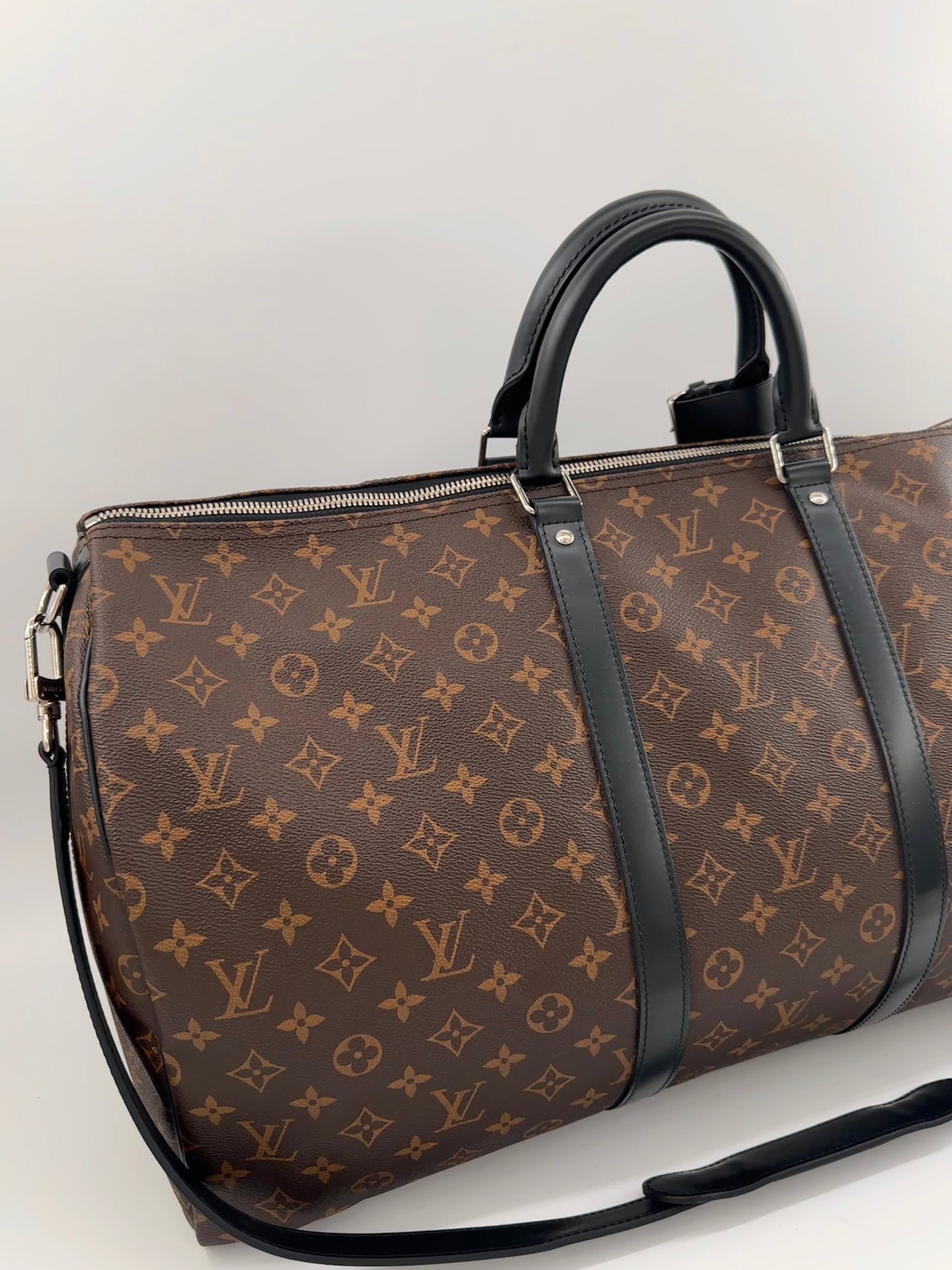 Louis Vuitton Keepall 55 Bandouliere Macassar