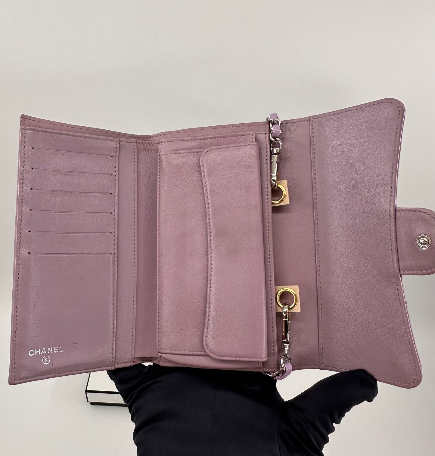 Chanel Long Wallet Lilac
