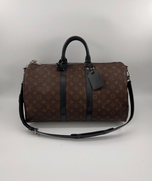 Louis Vuitton Macassar Keepall 45 Bandouliere