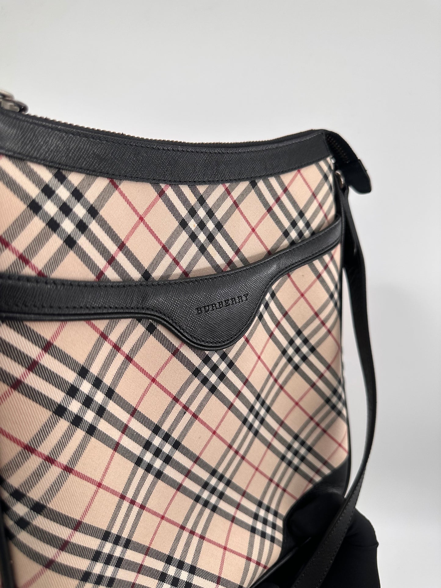 Burberry Nova Check canvas shoulder/ crossbody bag