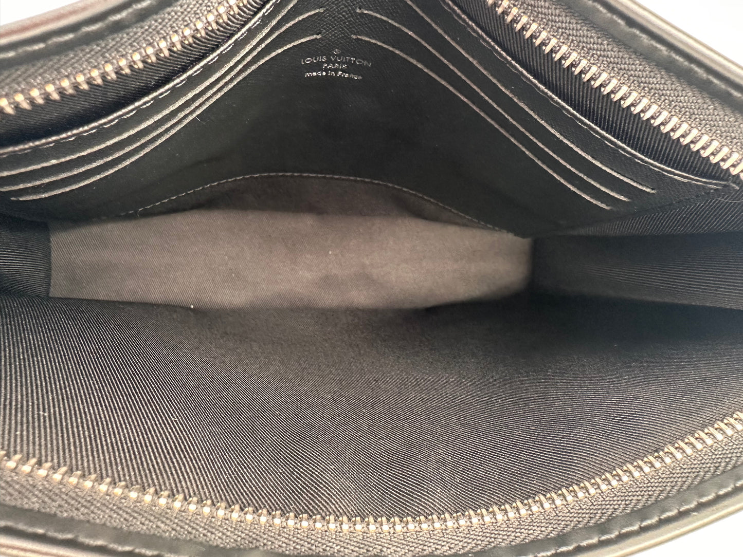 Limited Edition Louis Vuitton Pochette Voyage MM in Damier Graphite Map canvas