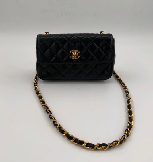 Chanel Small Turn lock Lambskin Crossbody