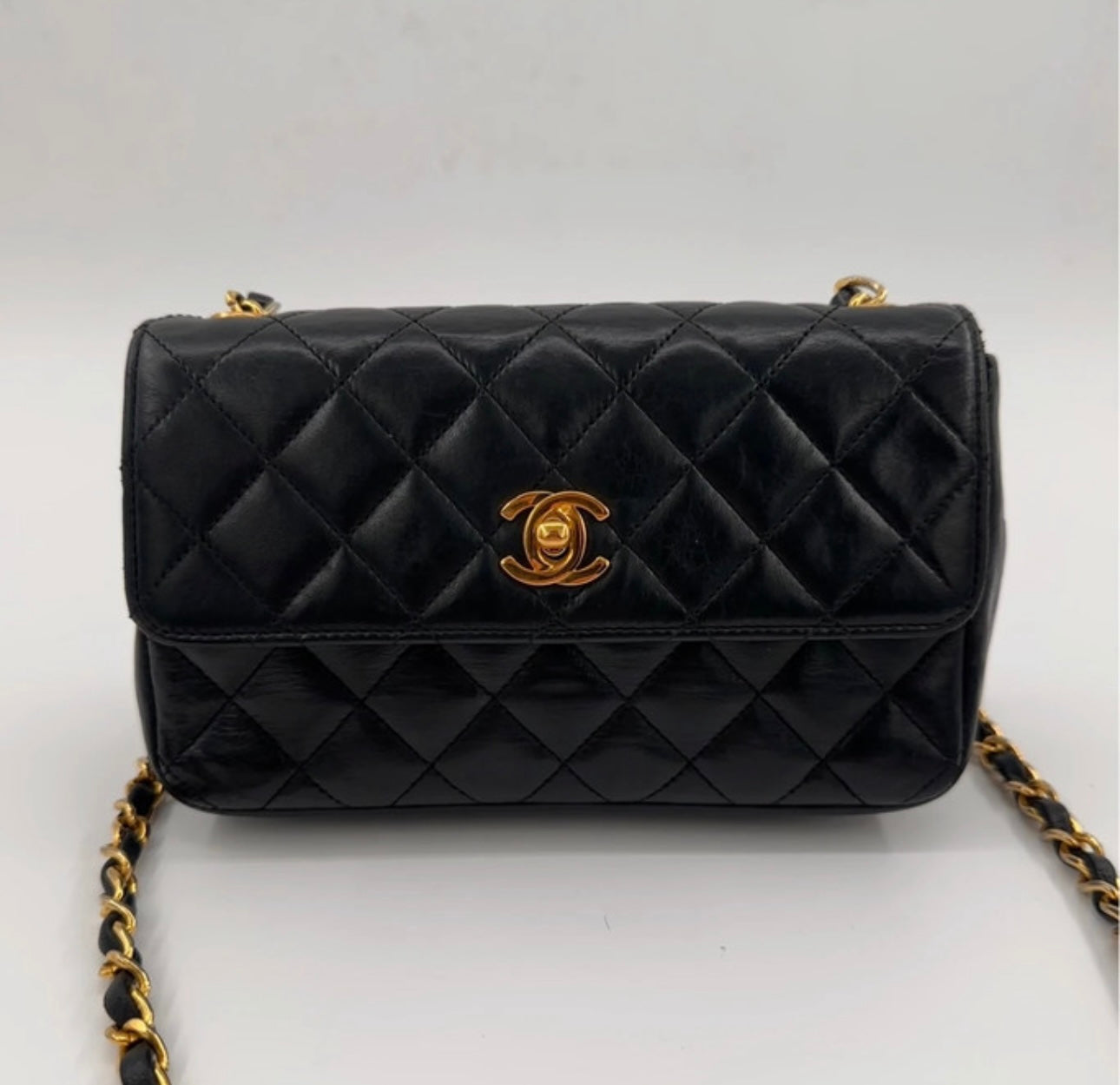 Chanel Small Turn lock Lambskin Crossbody