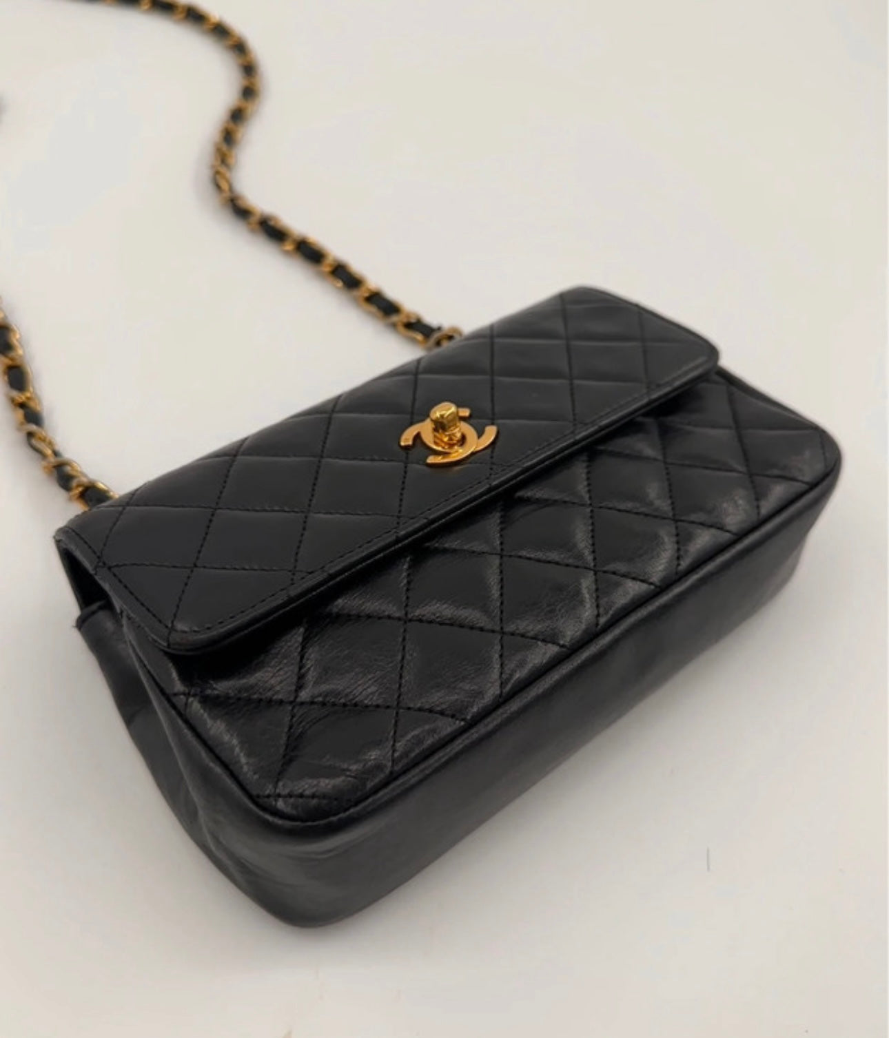 Chanel Small Turn lock Lambskin Crossbody