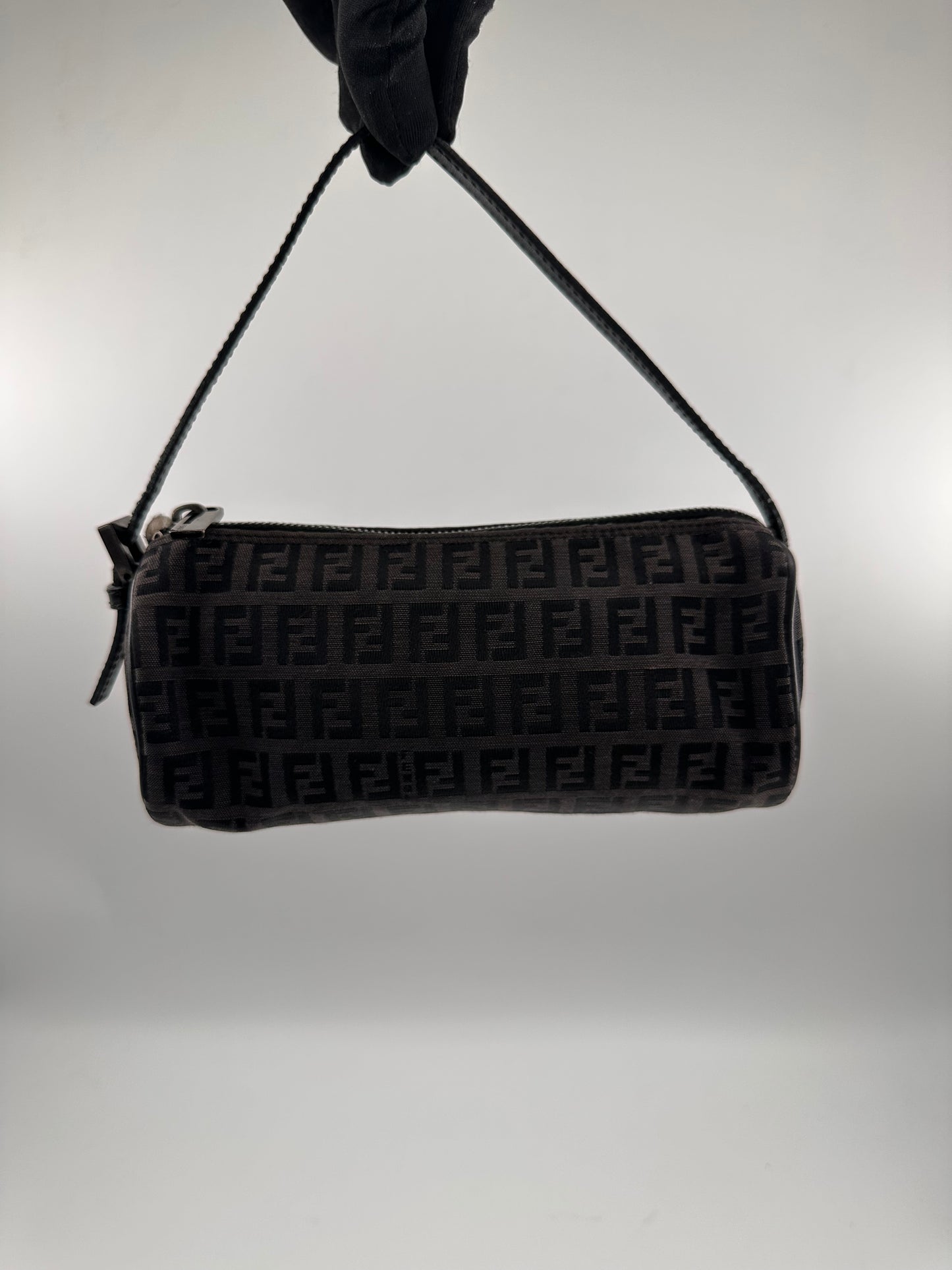 Fendi Zucca Barrel Bag