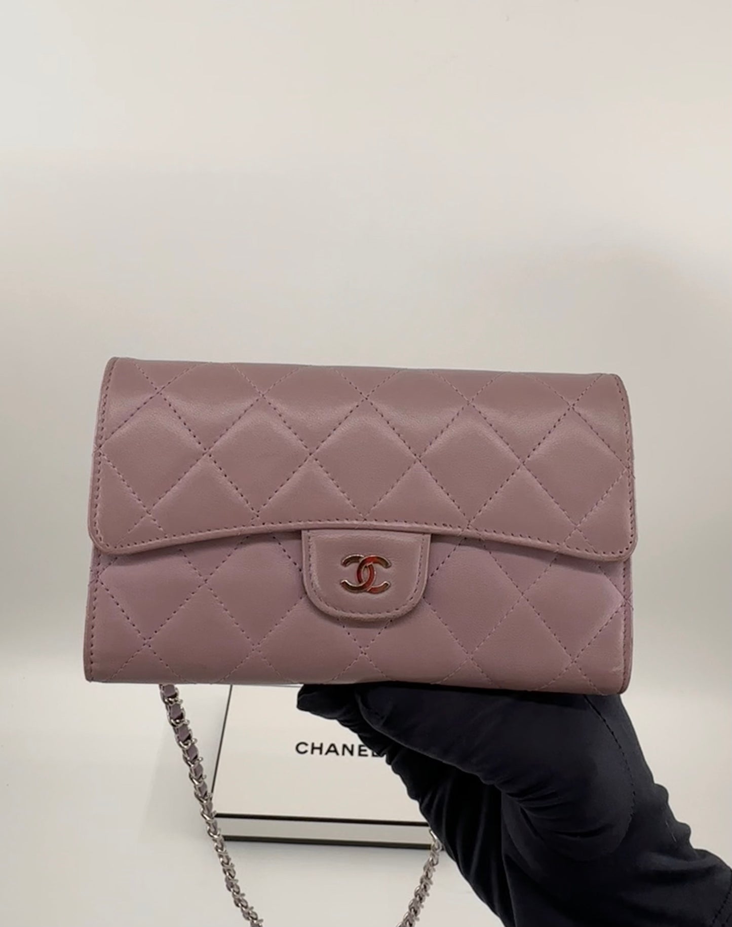 Chanel Long Wallet Lilac