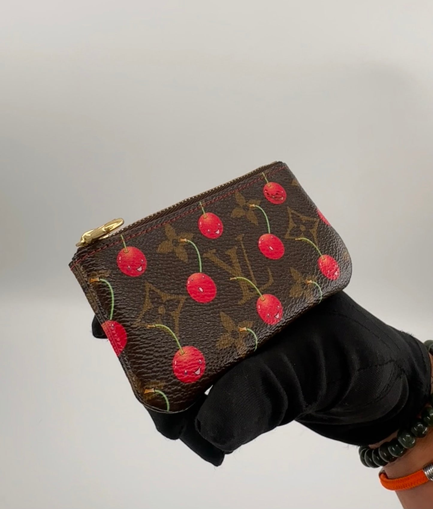 Louis Vuitton Monogram Cerises Key Pouch Takashi Murakami