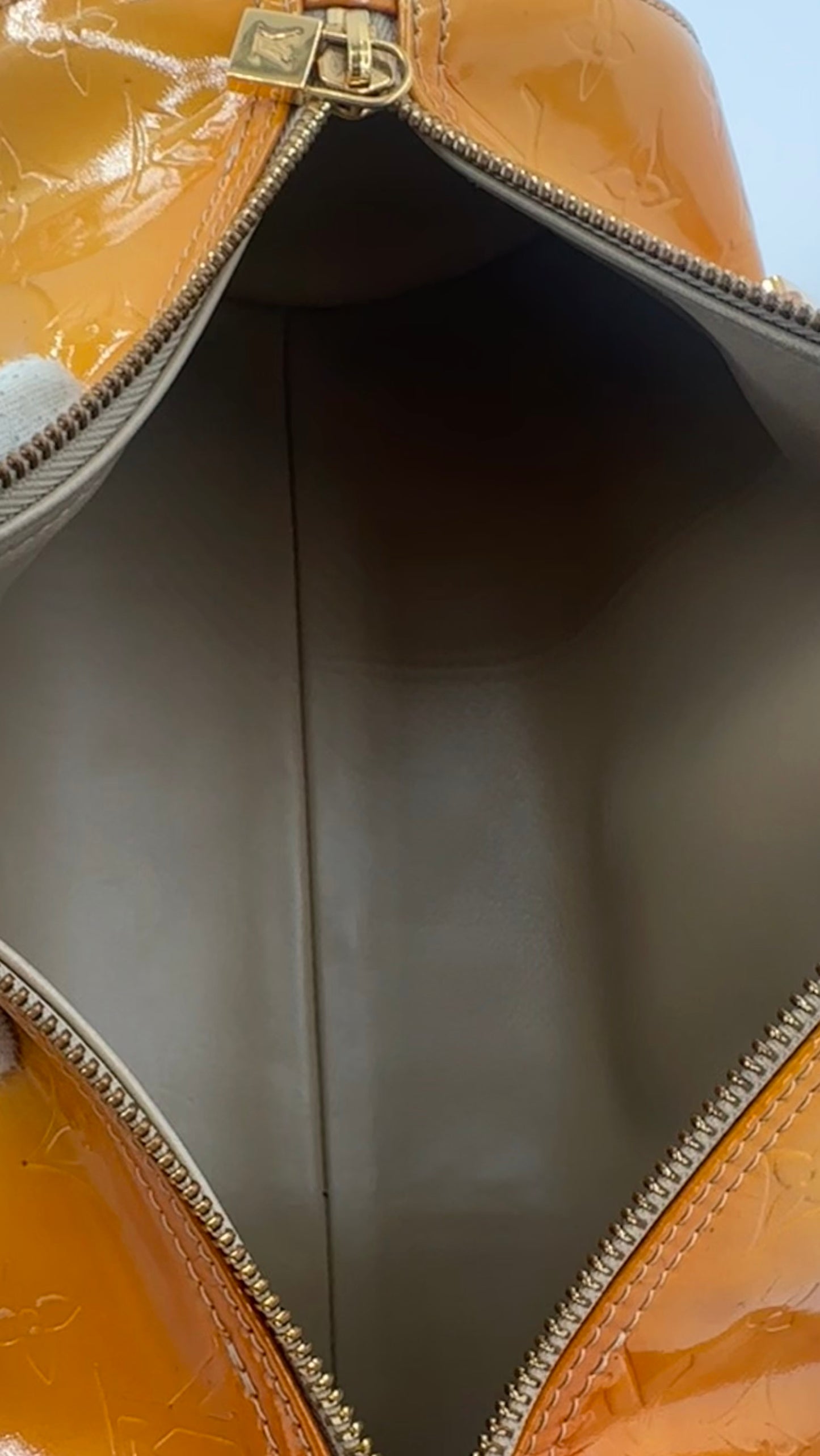 Louis Vuitton Papillon 30 Yellow Vernis