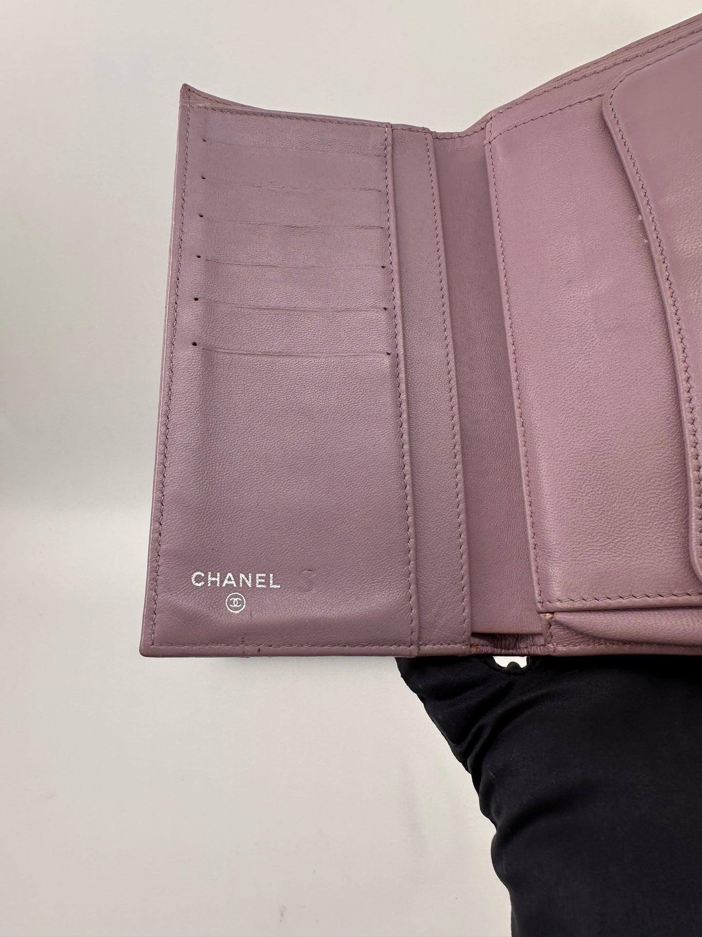 Chanel Long Wallet Lilac