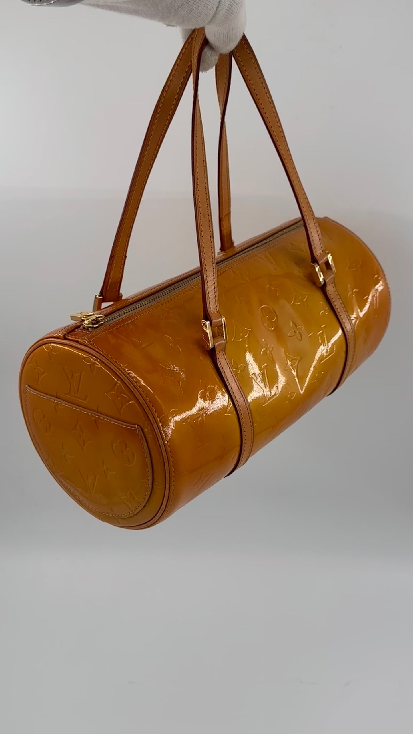 Louis Vuitton Papillon 30 Yellow Vernis