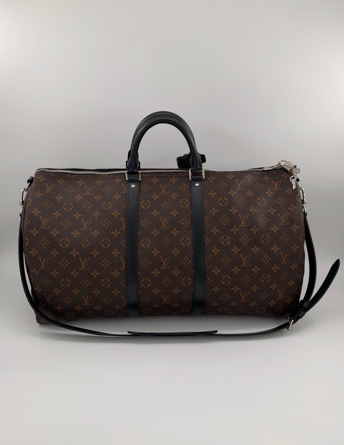 Louis Vuitton Keepall 55 Bandouliere Macassar