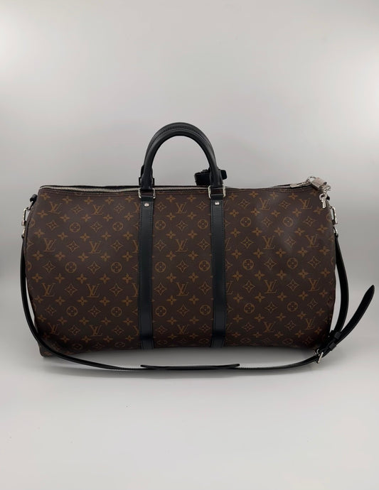 Louis Vuitton Keepall 55 Bandouliere Macassar