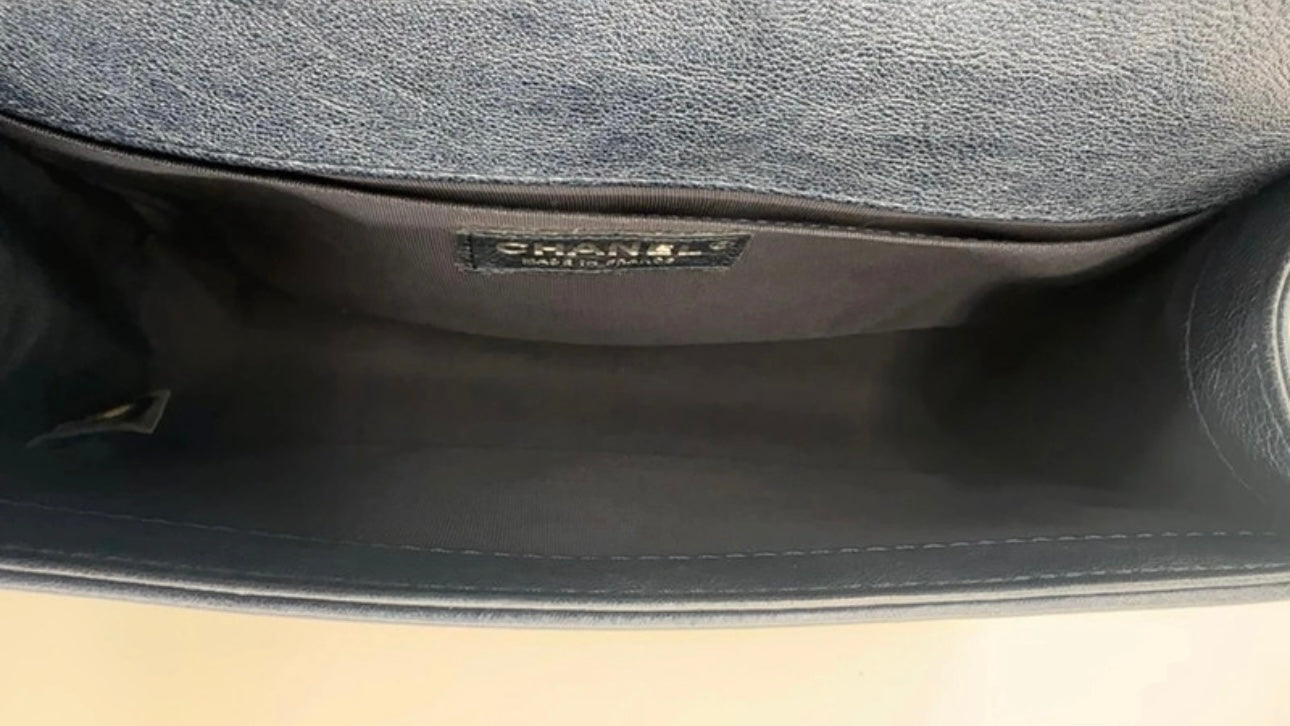 Chanel Medium Navy Caviar Boy Bag