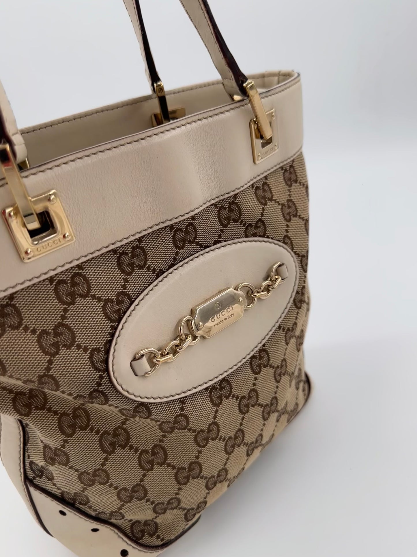 Gucci GG Canvas Punch Tote
