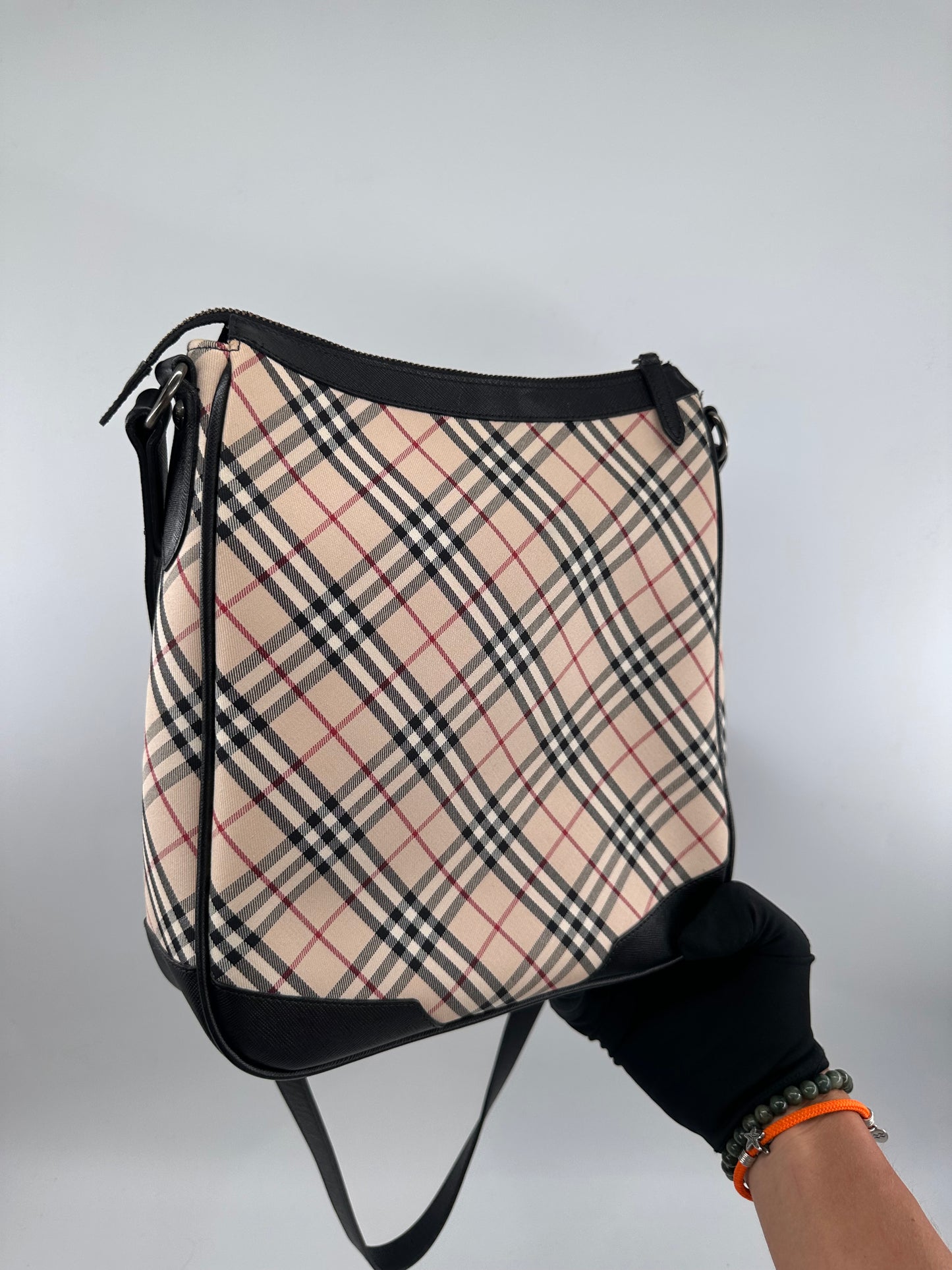 Burberry Nova Check canvas shoulder/ crossbody bag