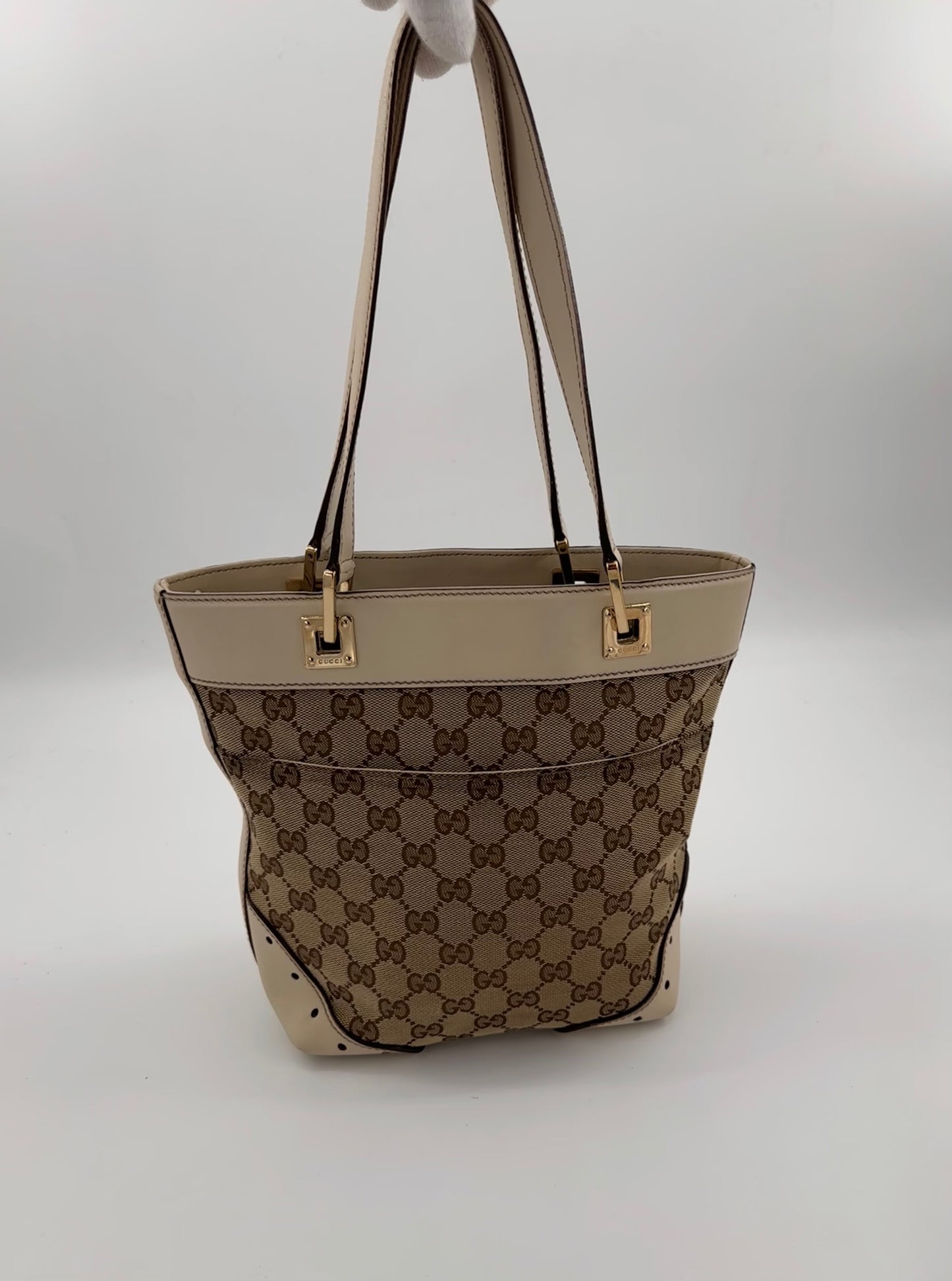 Gucci GG Canvas Punch Tote