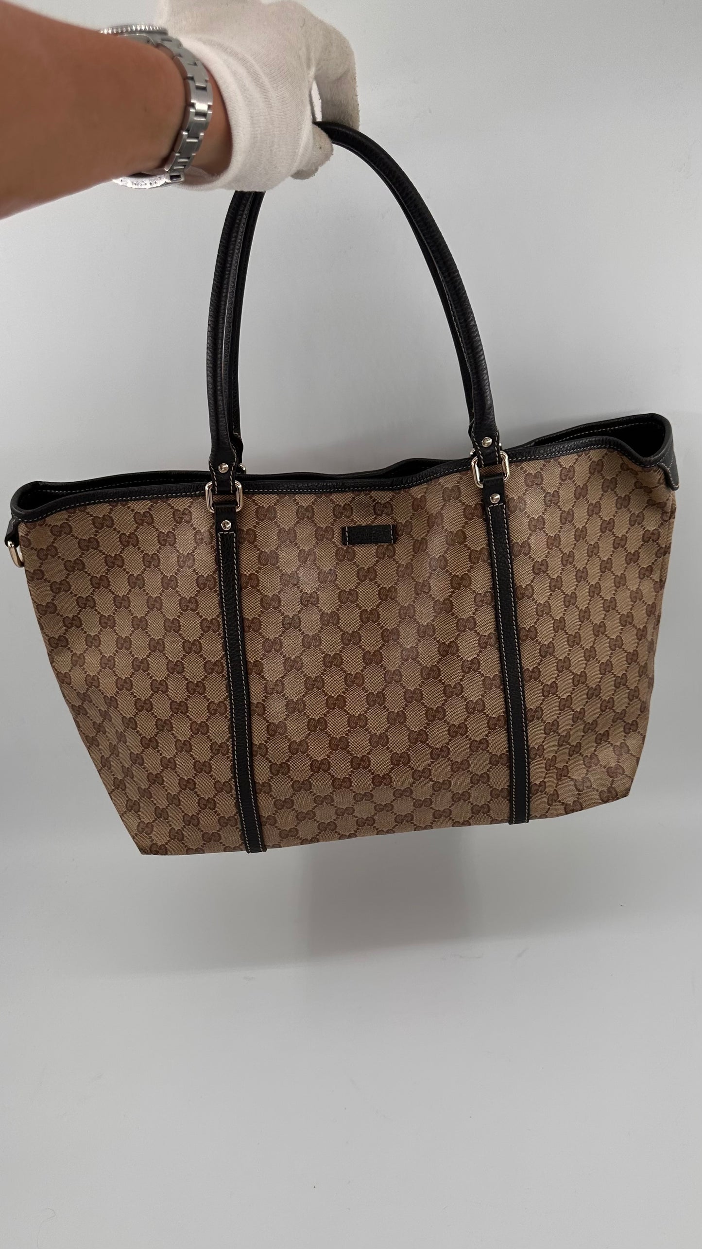 Gucci GG Crystal Canvas Tote Bag