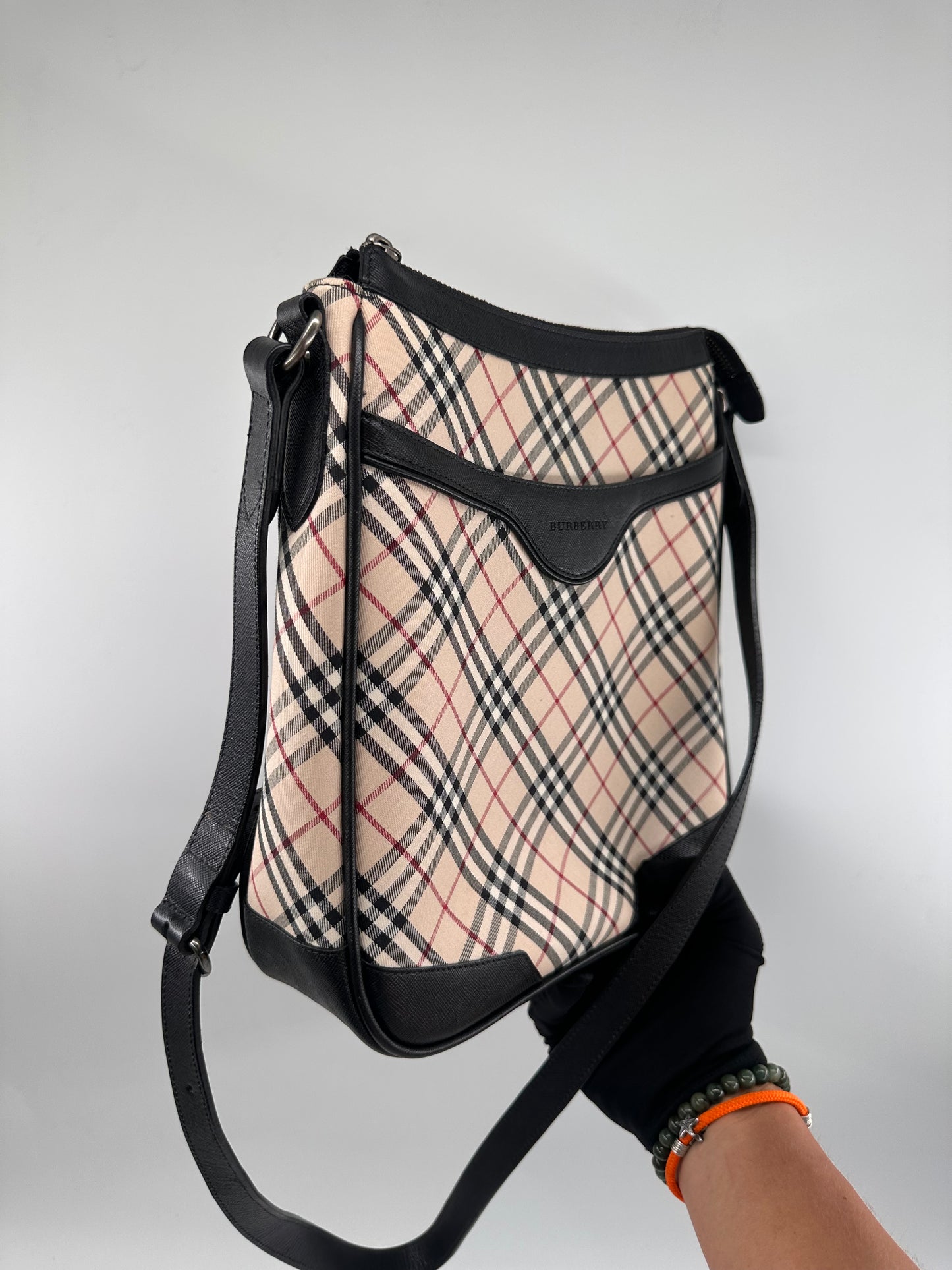 Burberry Nova Check canvas shoulder/ crossbody bag