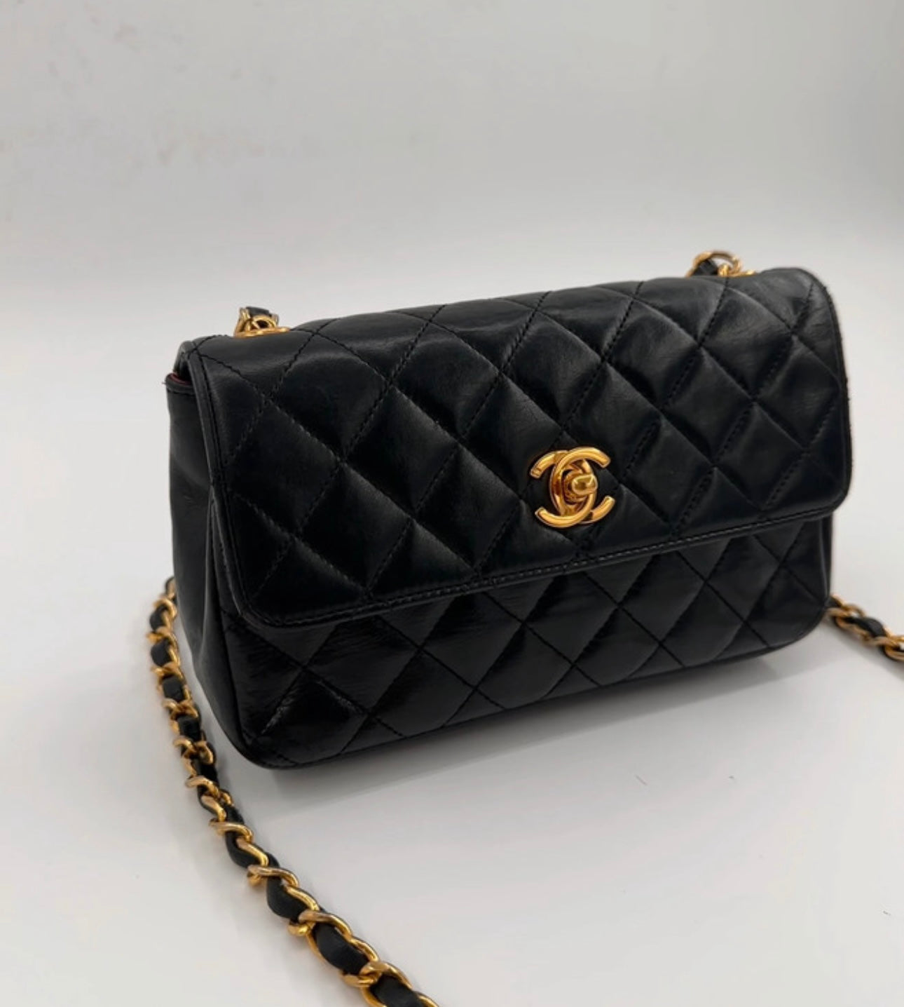 Chanel Small Turn lock Lambskin Crossbody