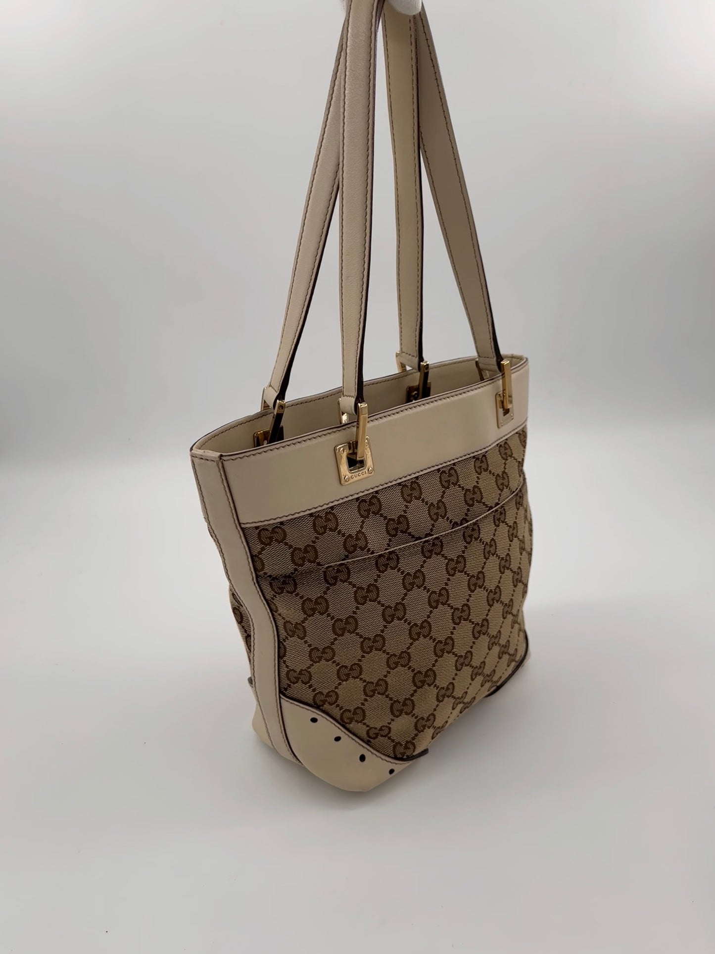 Gucci GG Canvas Punch Tote