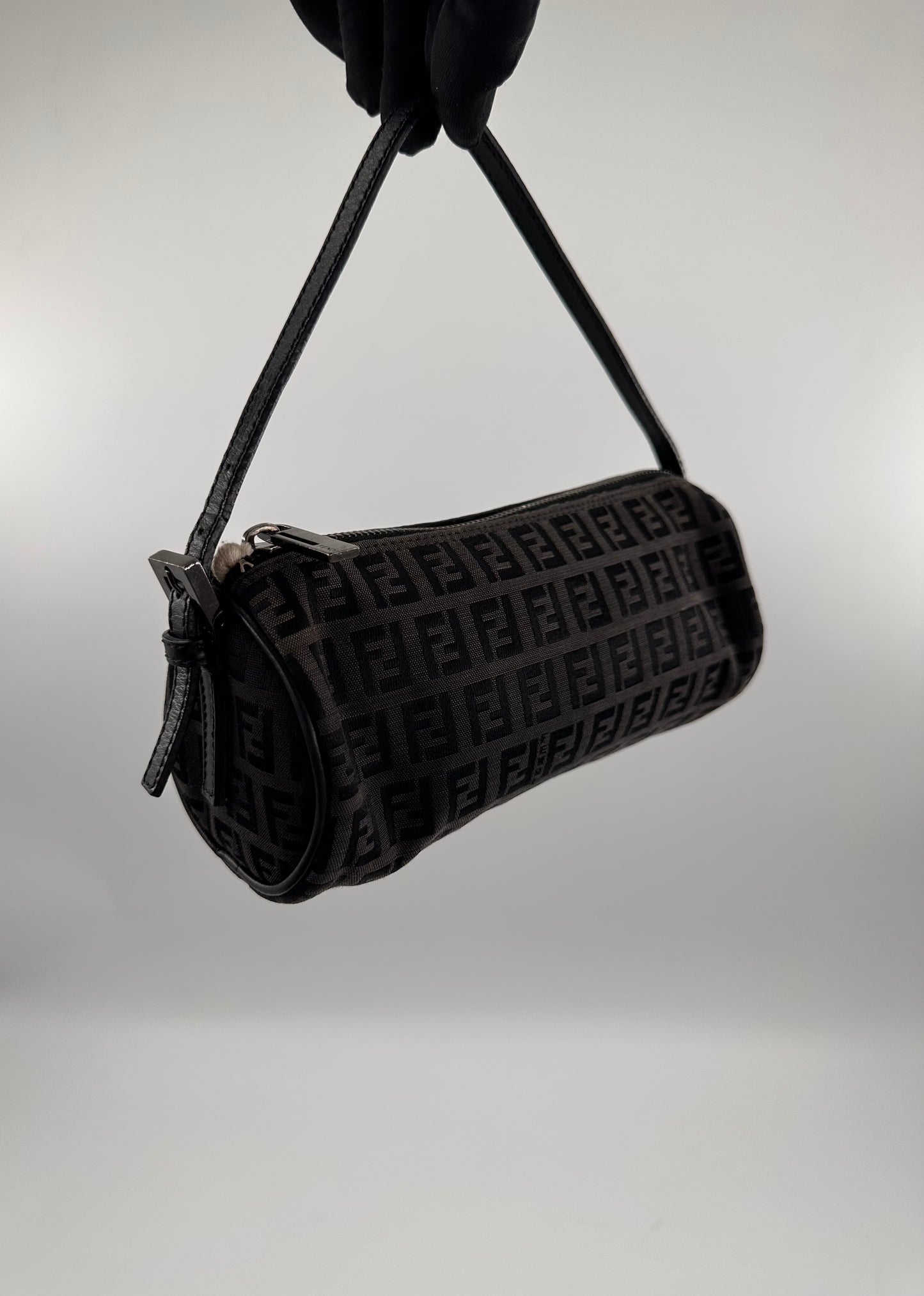 Fendi Zucca Barrel Bag